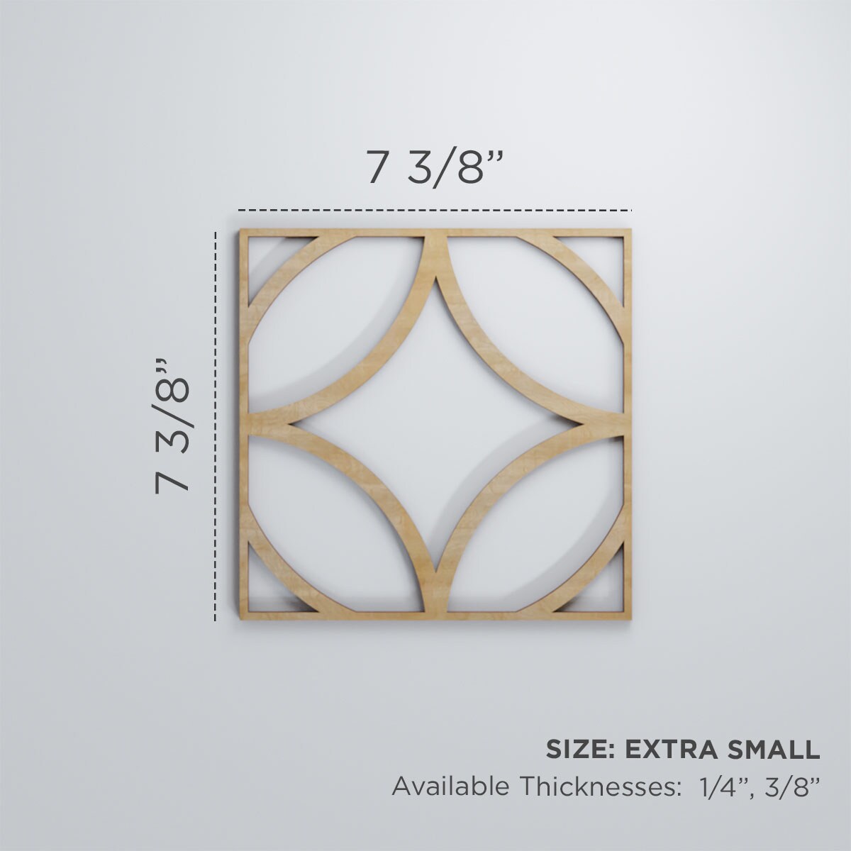 Ekena Millwork WALW08X08X0250CROWA Wall-Panels - View #3