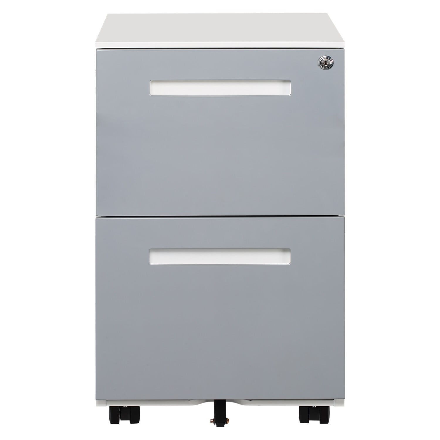 Miki Shinly EG-0978-10MI Gray 2 -Drawer 17.71-in File Cabinet