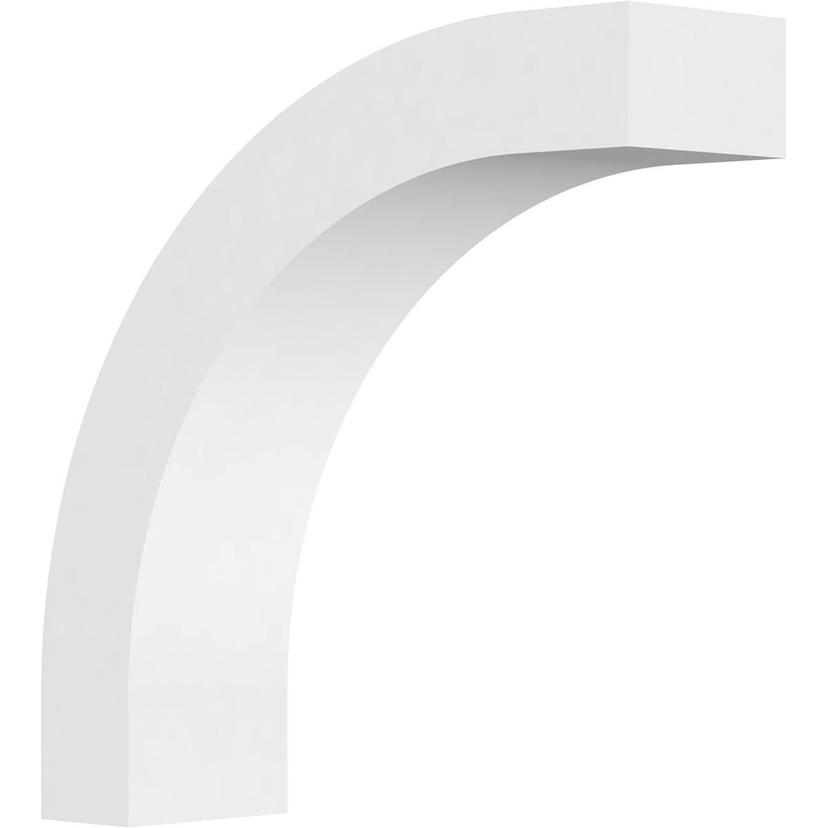Ekena Millwork BRCP03X12X12HTG 3-in x 12-in x 12-in Unfinished PVC Standard Heritage Knee Brace