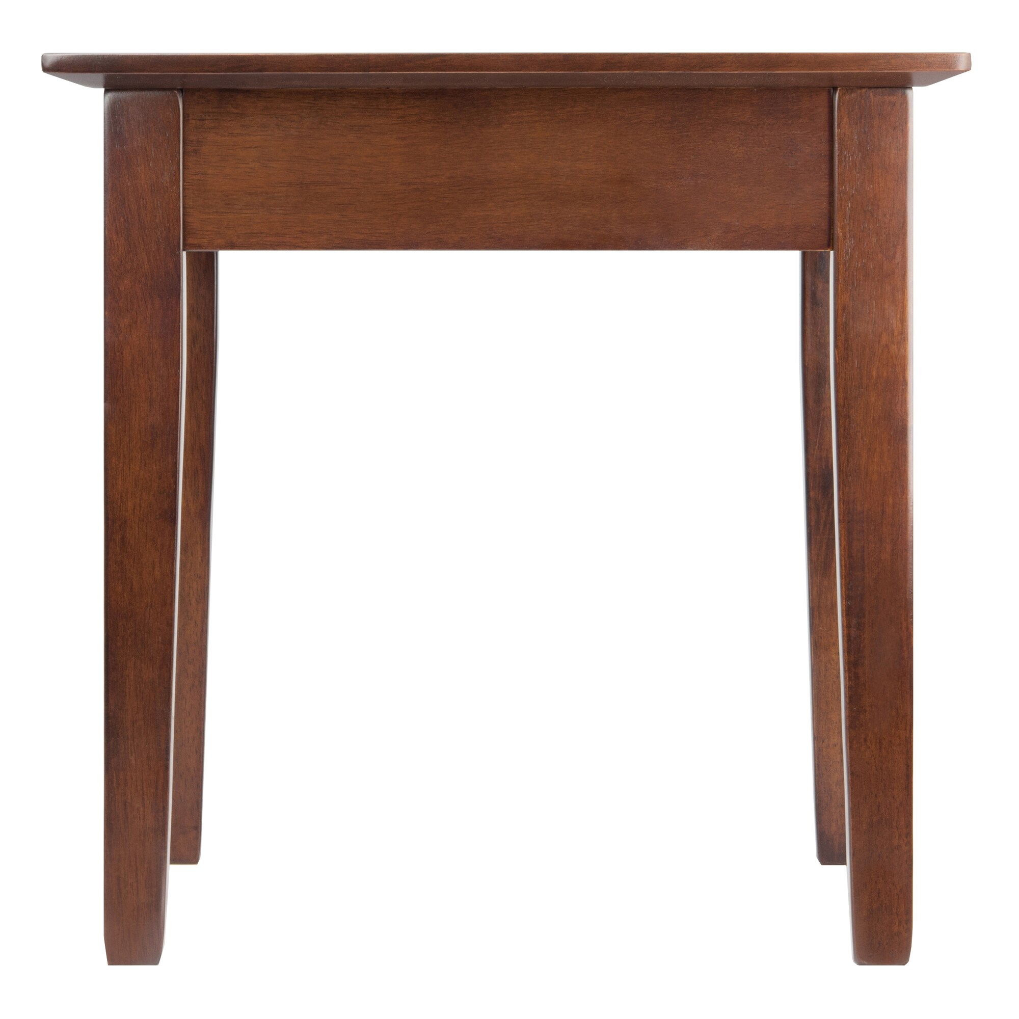 Rochester Walnut Wood End Table with Storage Drawer