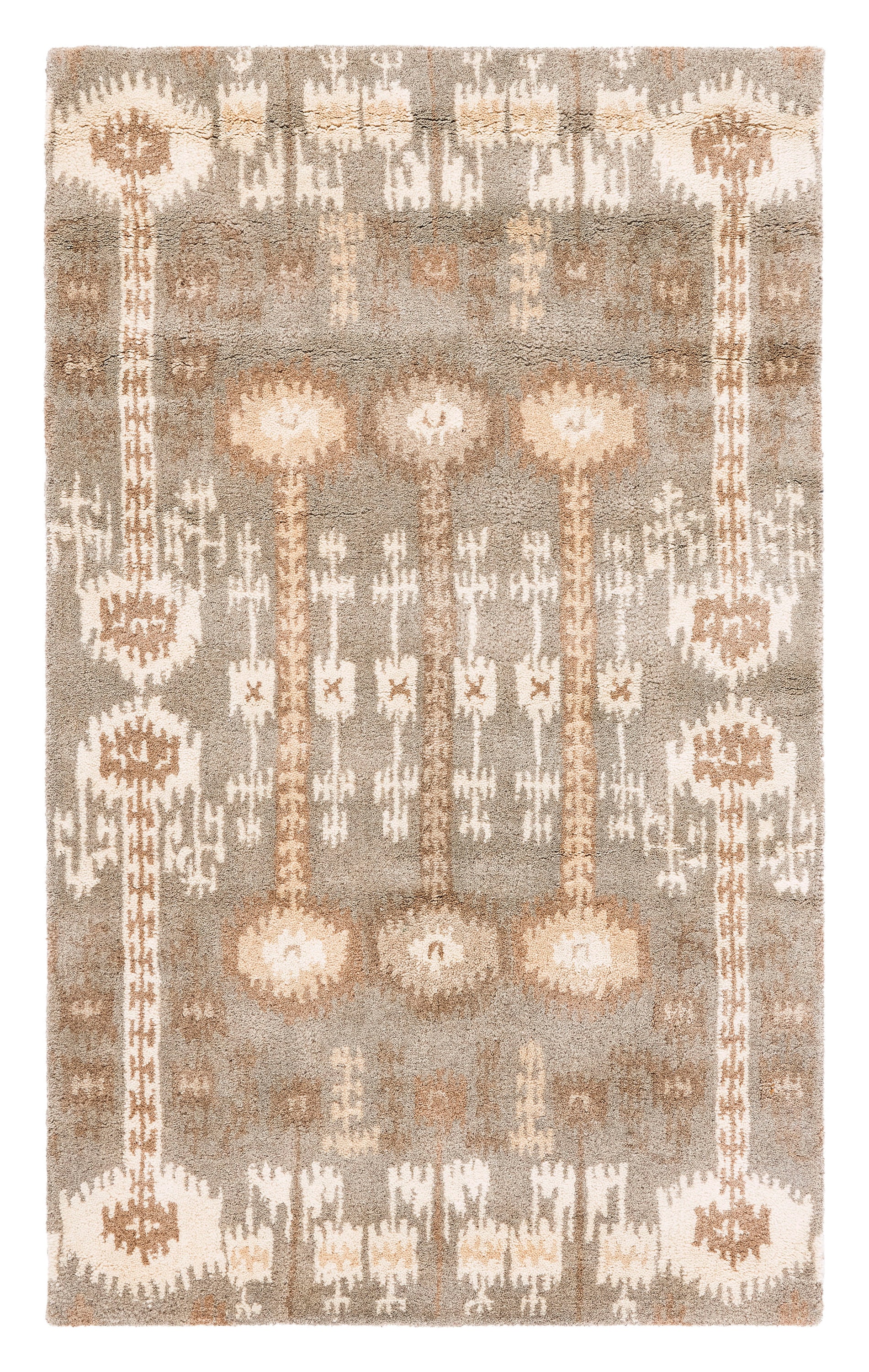 Luxurious Hand-Tufted Woolen 9' x 12' Rectangular Area Rug
