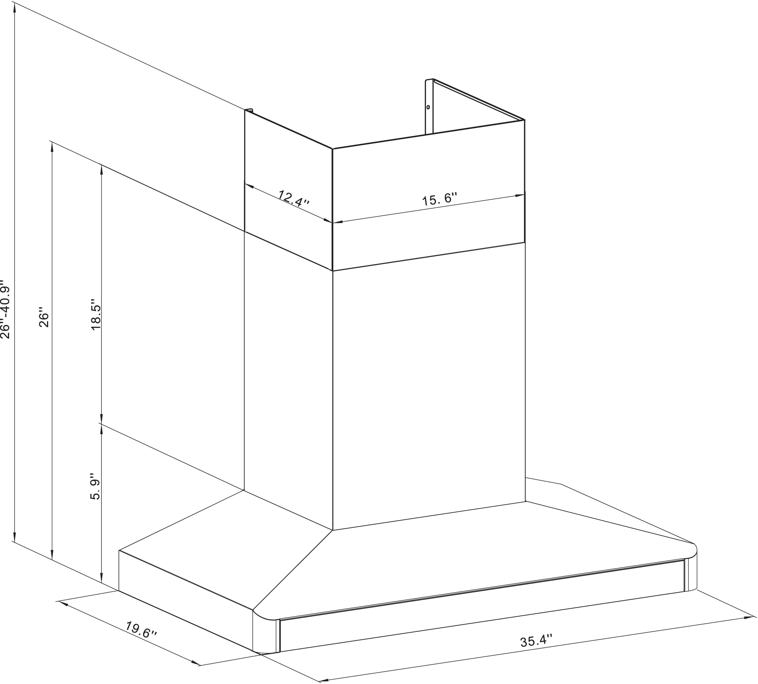 Winflo LRW20B36 Wall-Mounted-Range-Hoods - View #6