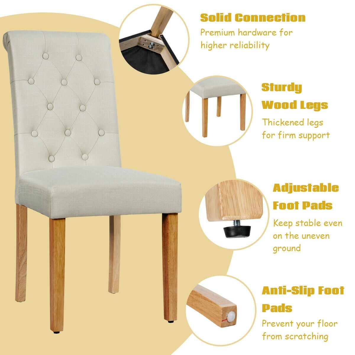 LIVIZA OUG64221BE Dining-Chairs - View #6