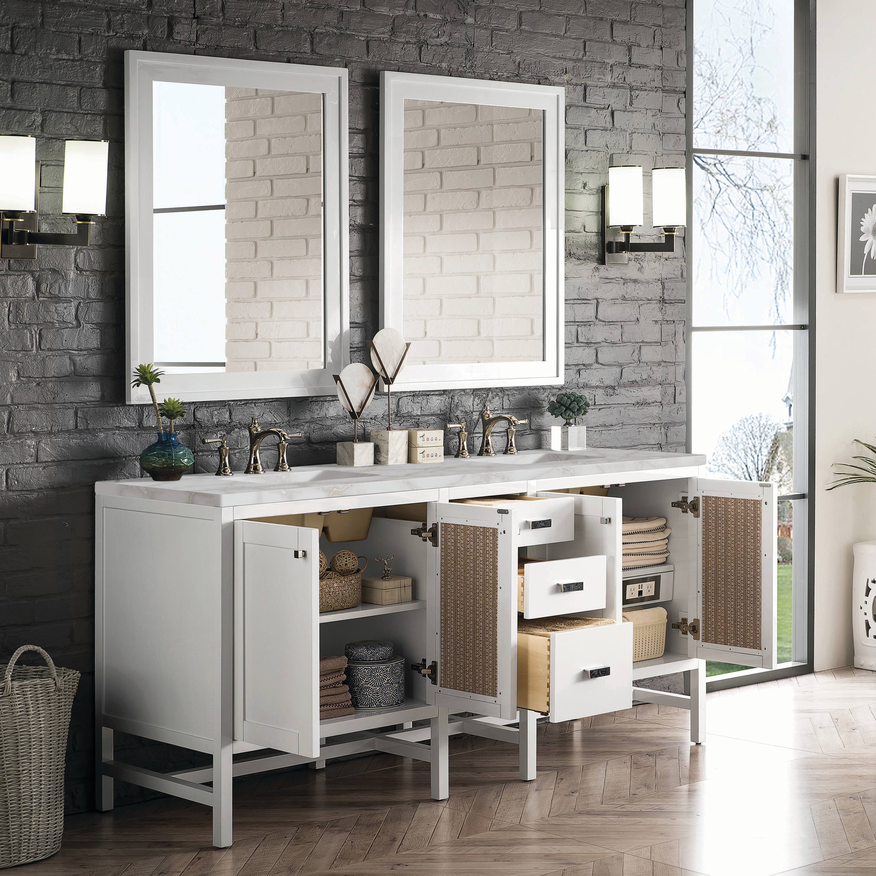 James Martin Vanities E444-V72-GW-3VSL Bath-Vanity-Combo - View #4