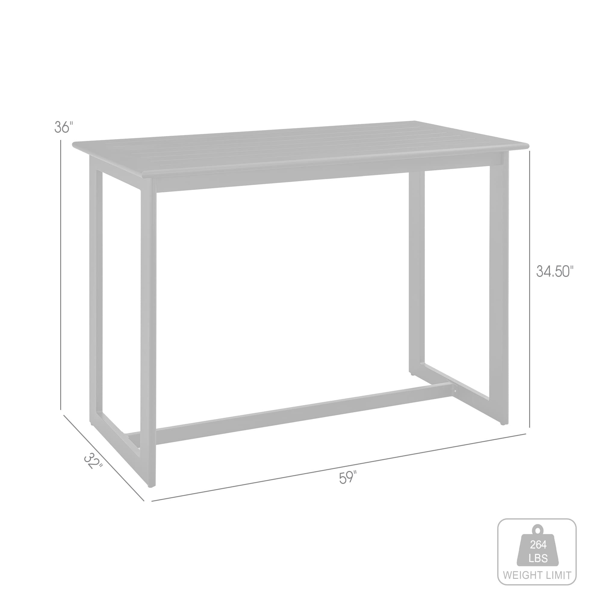 Armen Living 840254332591 Patio-Tables - View #4