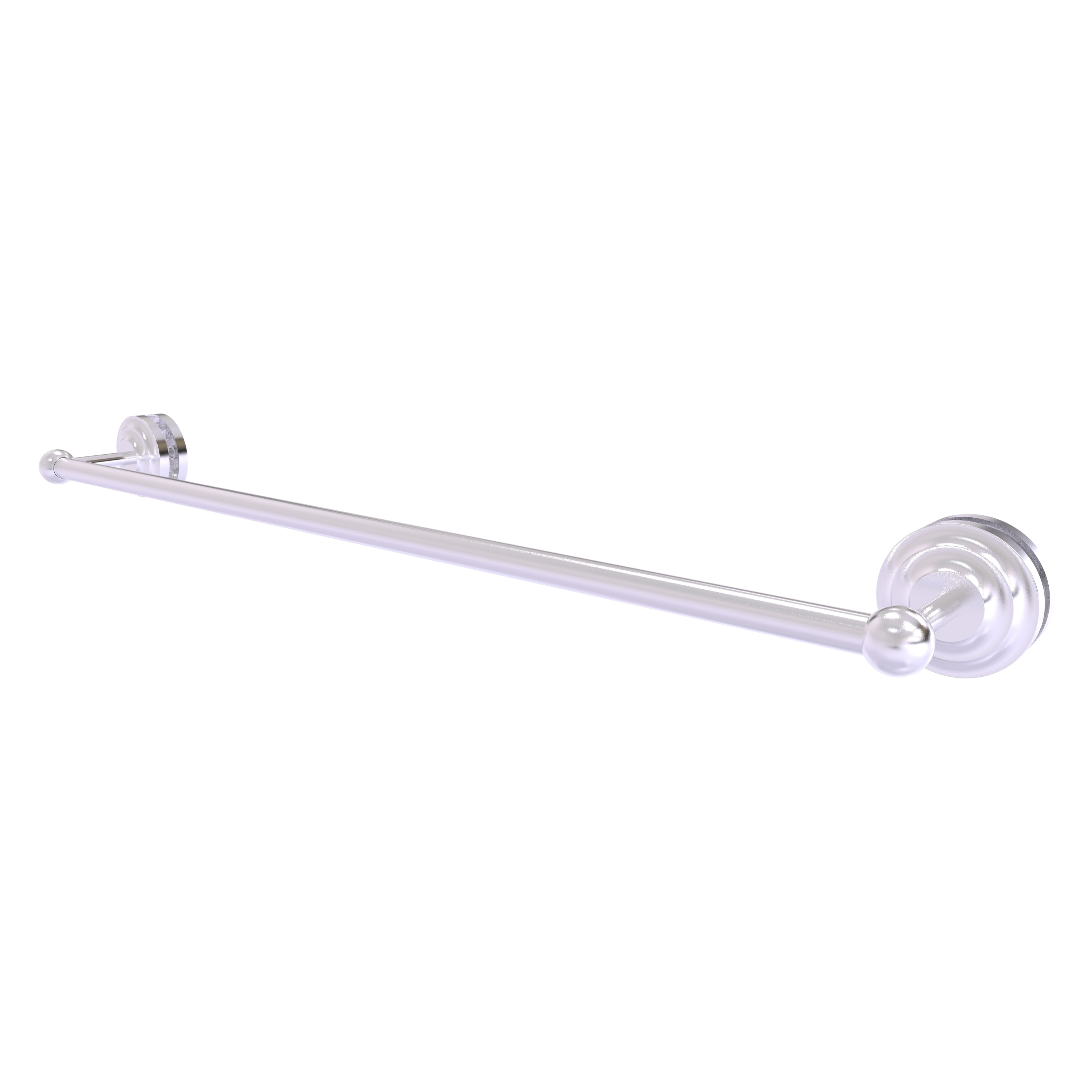 Allied Brass QN-41-SM-30-SCH Que New 30-in Satin Chrome Wall mount Single Towel Bar