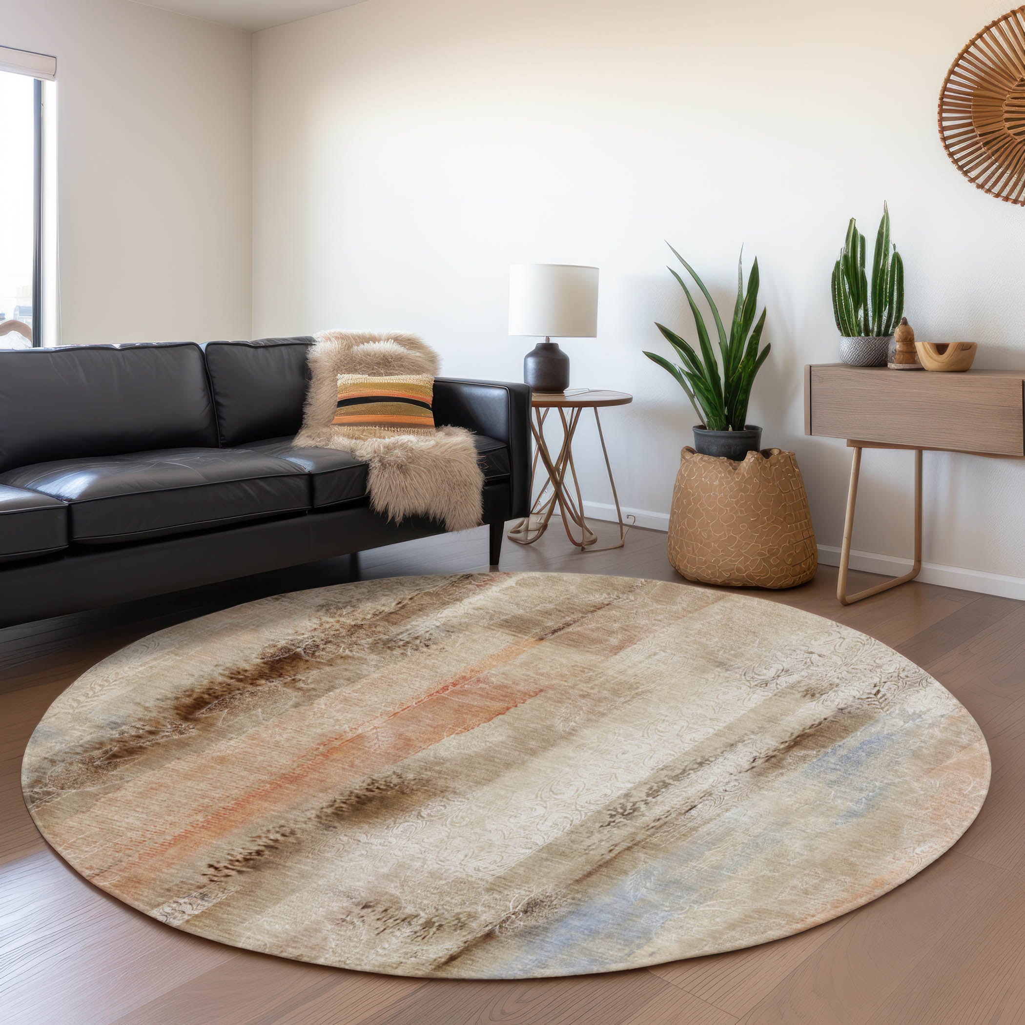 Addison Rugs AMF540BL30X46 Mayfield AMF540BL 2 x 3 (ft) Loomed Polyester Blush Rectangular Indoor Geometric Machine washable Area rug