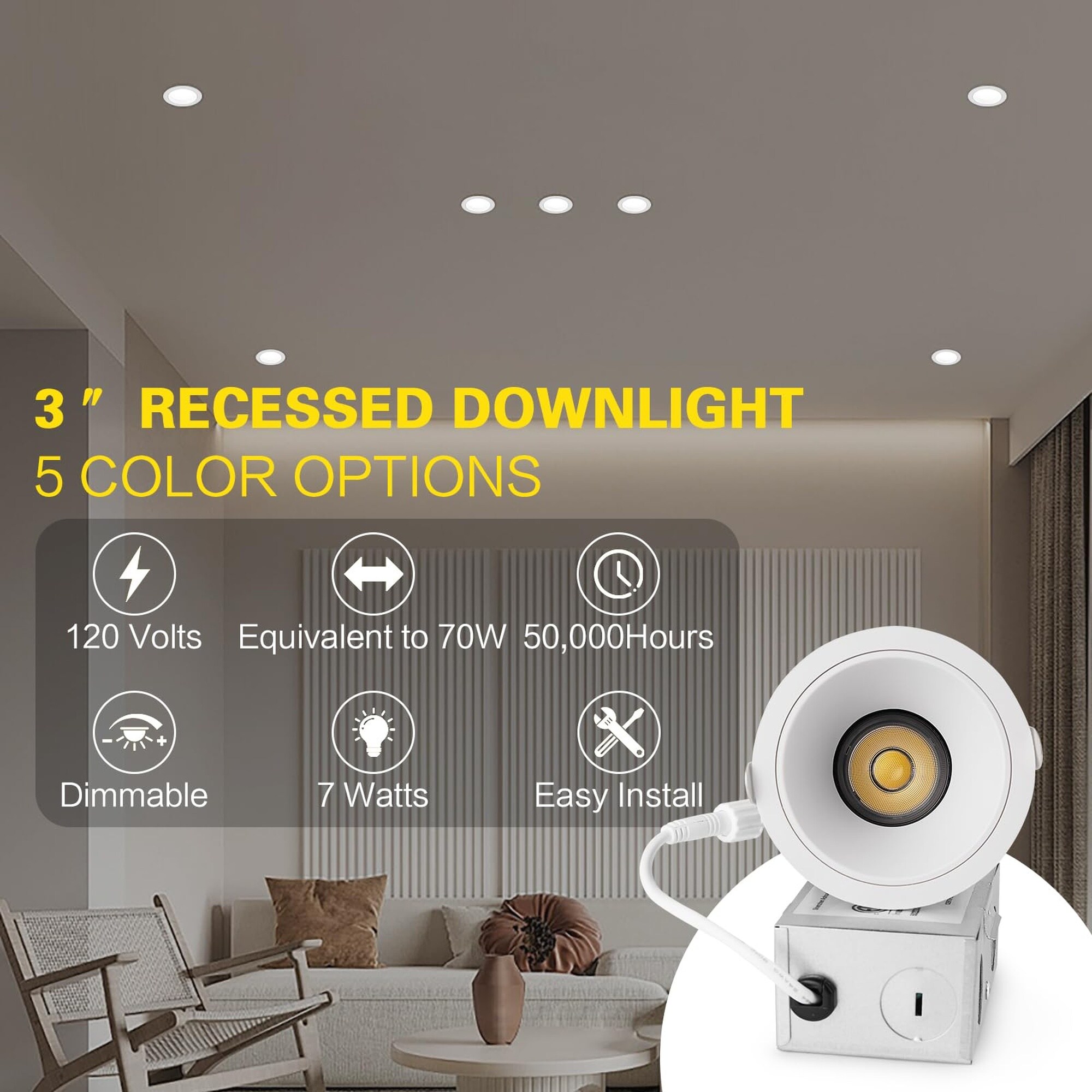 Numhew NHLYNN17928 Led-Retrofit-Downlight - View #2
