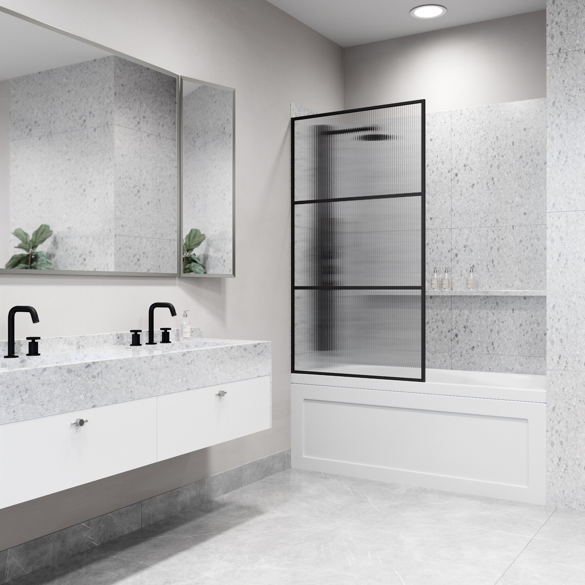 VIGO VG6090MBFL3462 Bathtub-Doors - View #6