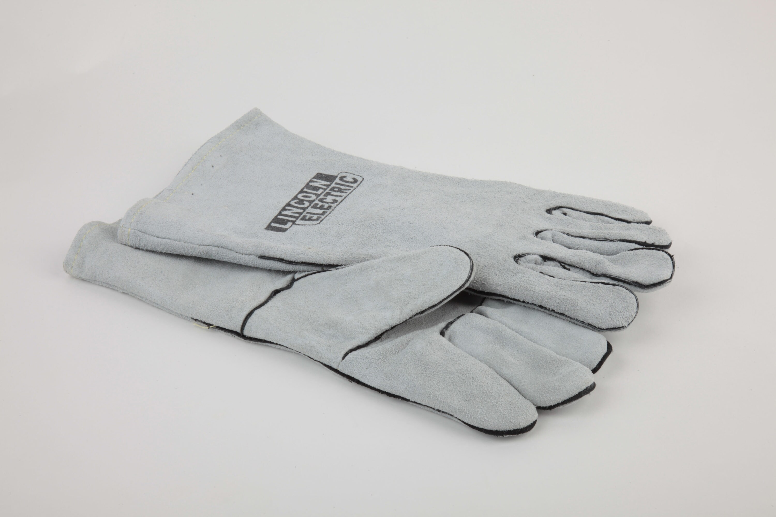 Lincoln Electric Gray X-large Welding Gloves - Split Cowhide Leather, Flame Resistant, 13 Inches, General Use