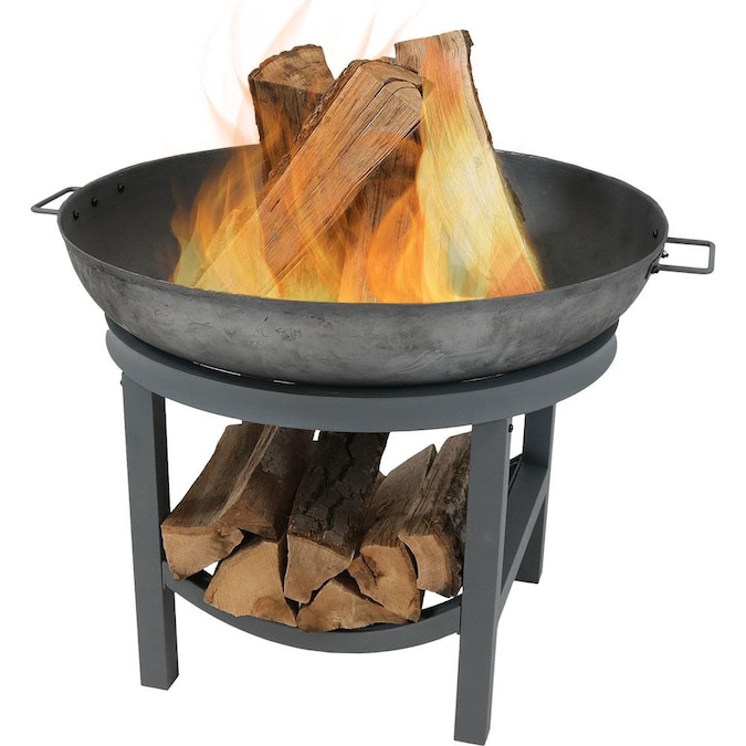 Cast Iron Wood Burning Fire Pit, Wrought Iron Fire Pit