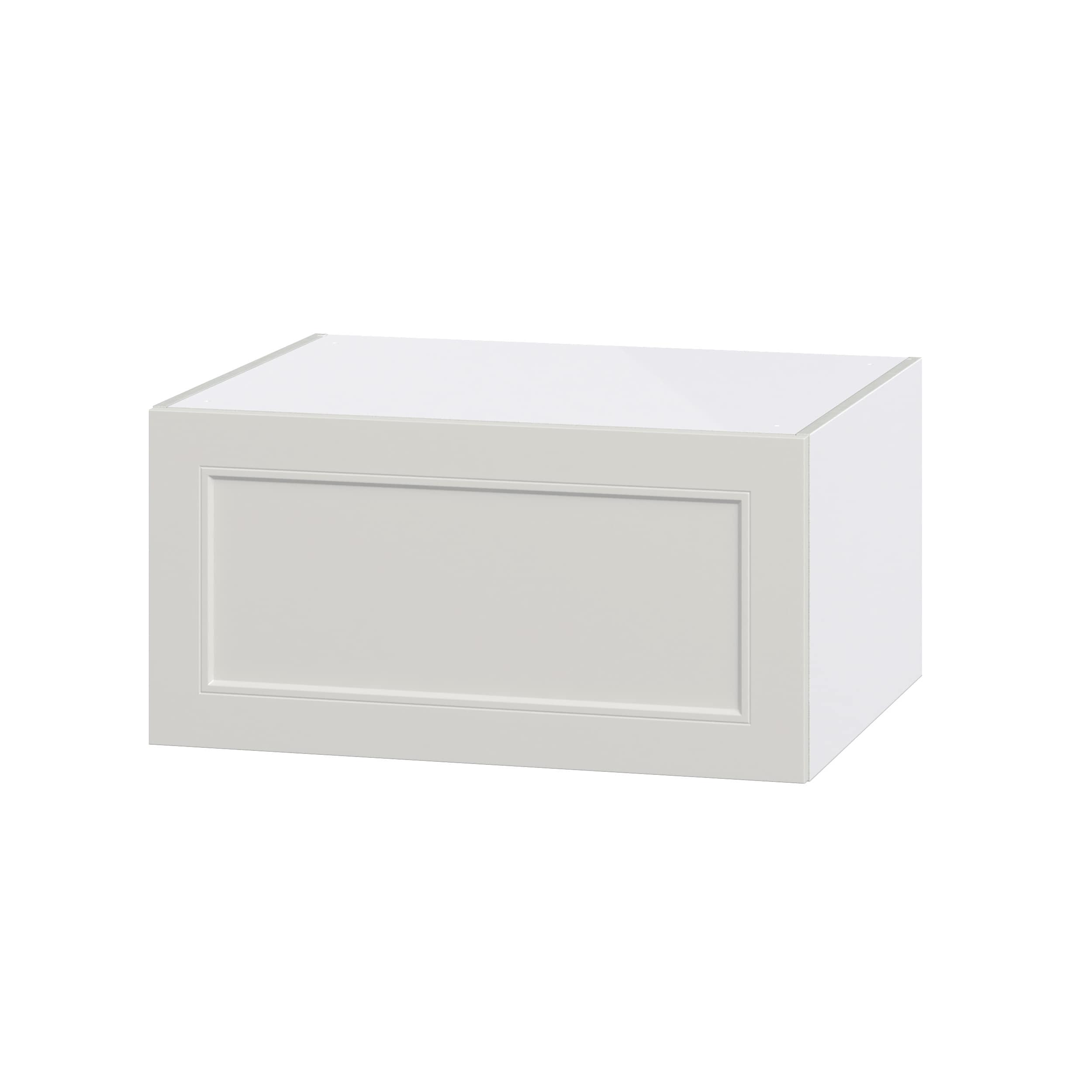 Hugo&Borg Belcourt 27-in W x 15-in H x 24-in D Gray Painted Wall Fully Assembled Cabinet (Recessed Panel Shaker Door Style)