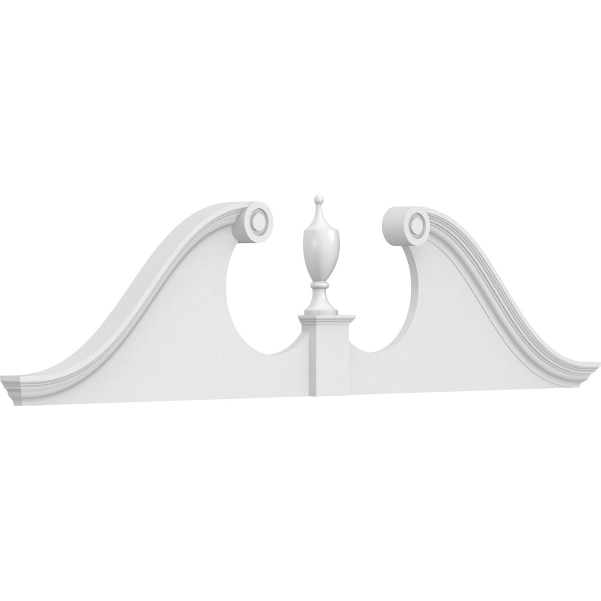 Ekena Millwork PEDPS080X200RHP00 83.25-Inches W x 20-Inches L PVC Pediment