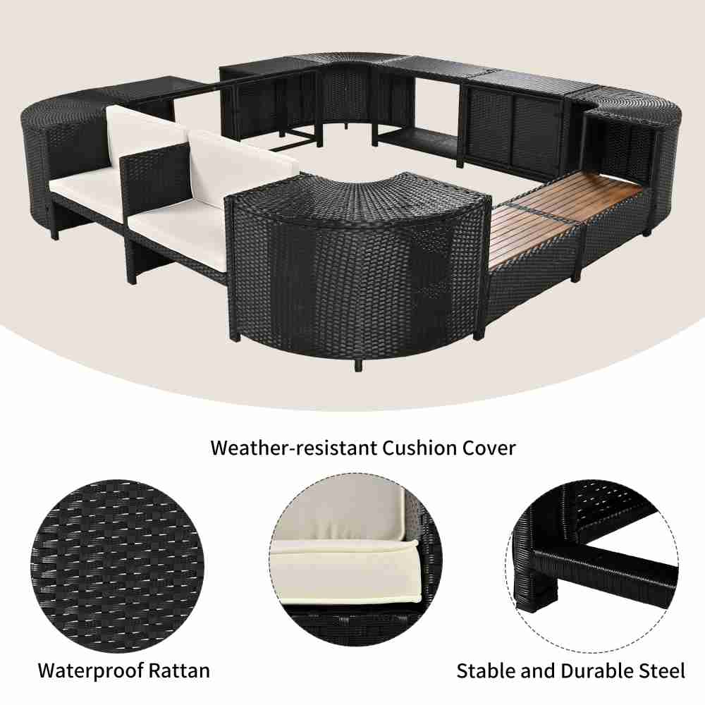 Coolbibila XAVI-SOFA-BEIGE Patio-Sofas-Daybeds - View #6