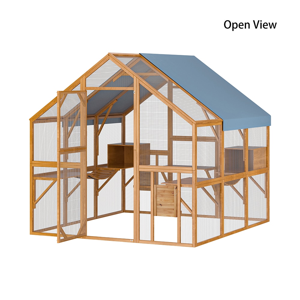 Homsee C-KF150158-07-AB Chicken-Coops-Rabbit-Hutches - View #5