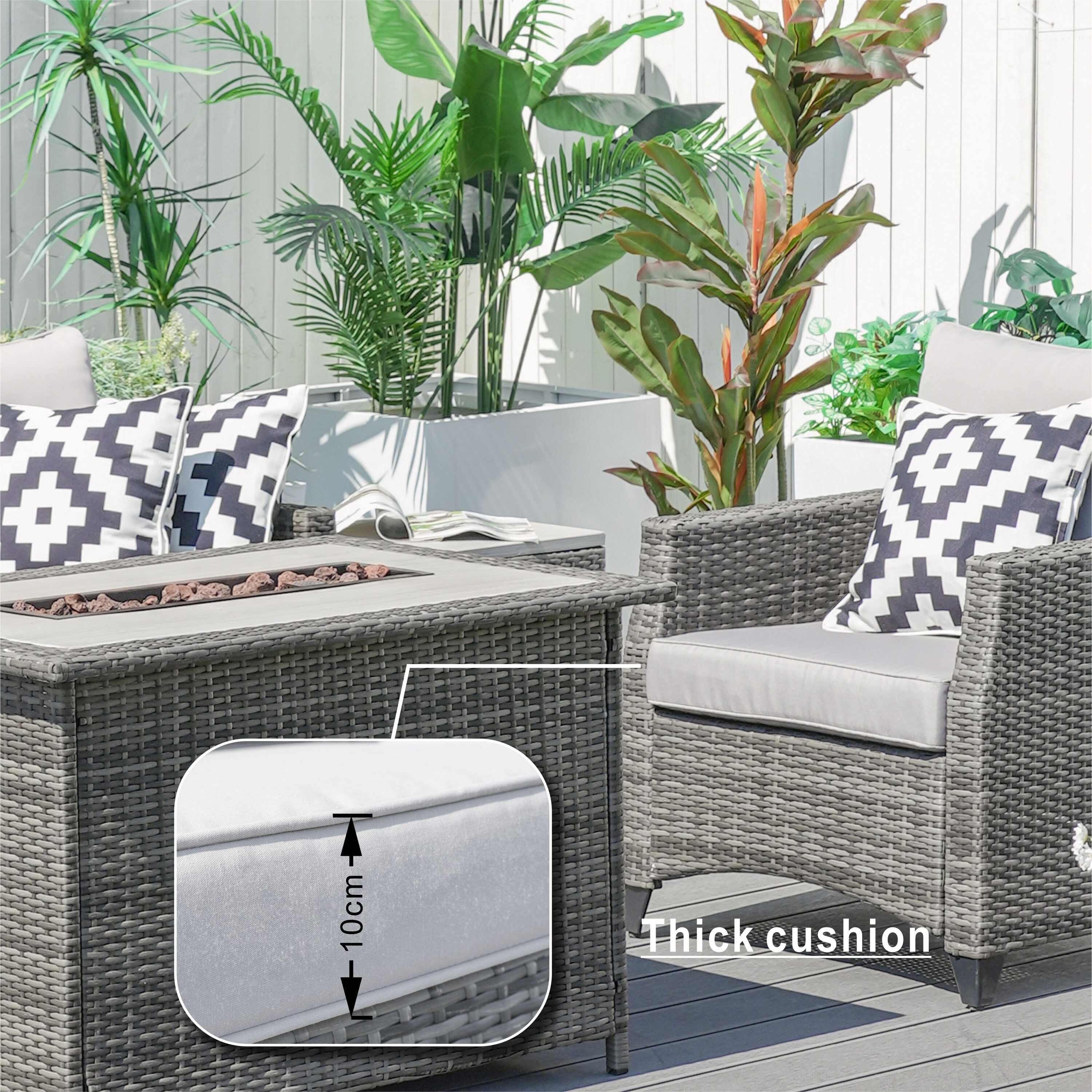 Moda Furnishings PAF-1802H-P Patio-Conversation-Sets - View #11