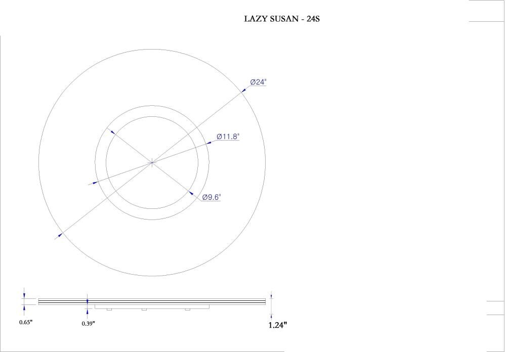 Chintaly Imports LAZY-SUSAN-24S Lazy-Susans - View #2