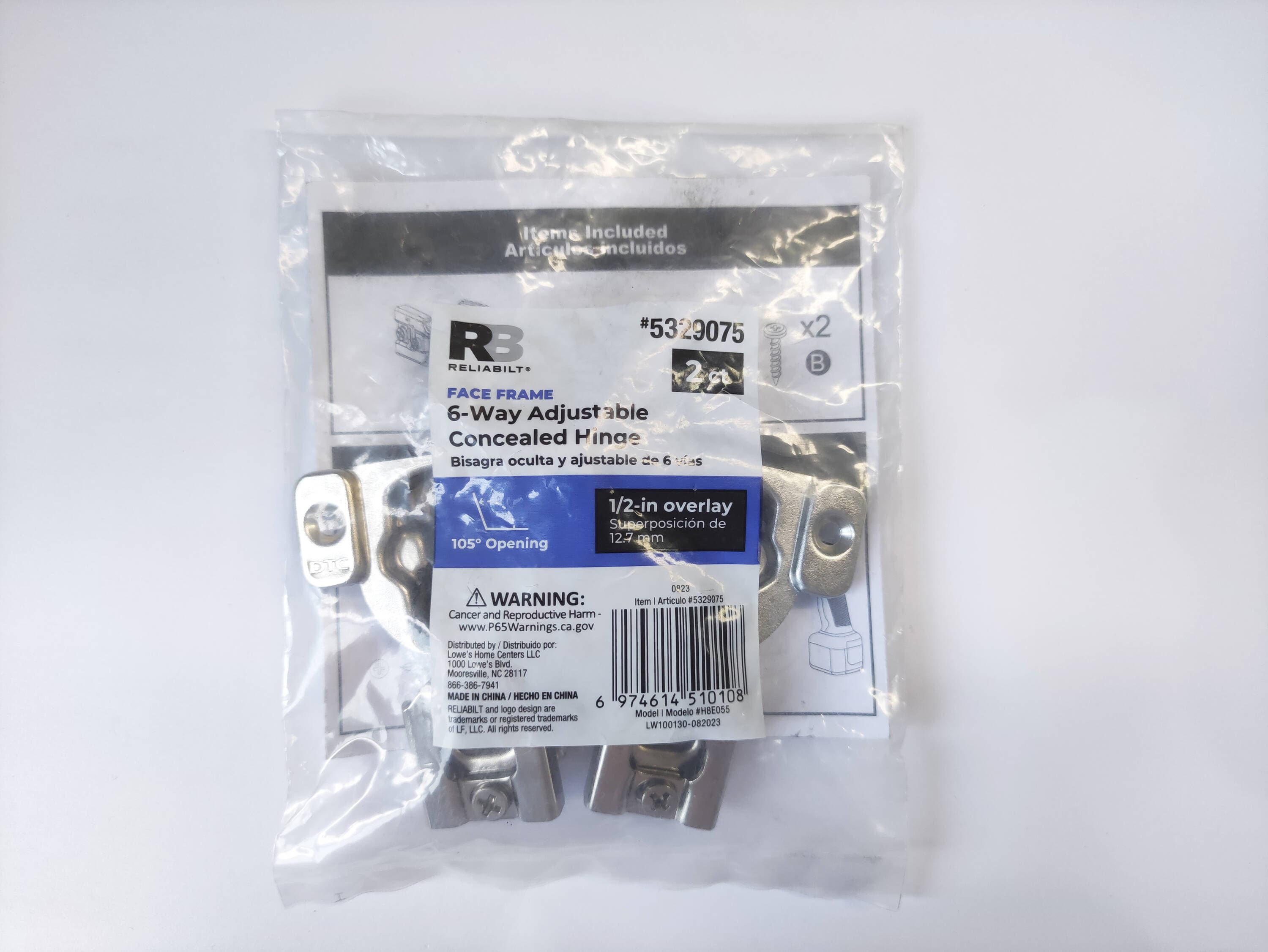 RELIABILT H8E055 Cabinet-Hinges - View #5