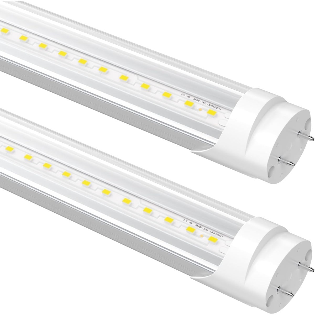 Slagawa 2 Pack 4FT LED T8 Tube Light Bulbs 24W 3200LM 5000K Daylight Type A+B Ballast Compatible or Bypass G13 Base Non-Dimmable for Garage Shop Kitchen #JIA1-25E48E