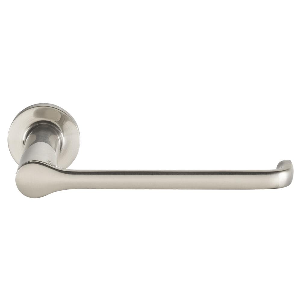 American Standard 7105230.295 Studio S Brushed Nickel Wall mount Single post Toilet Paper Holder 1 -Rolls with Storage
