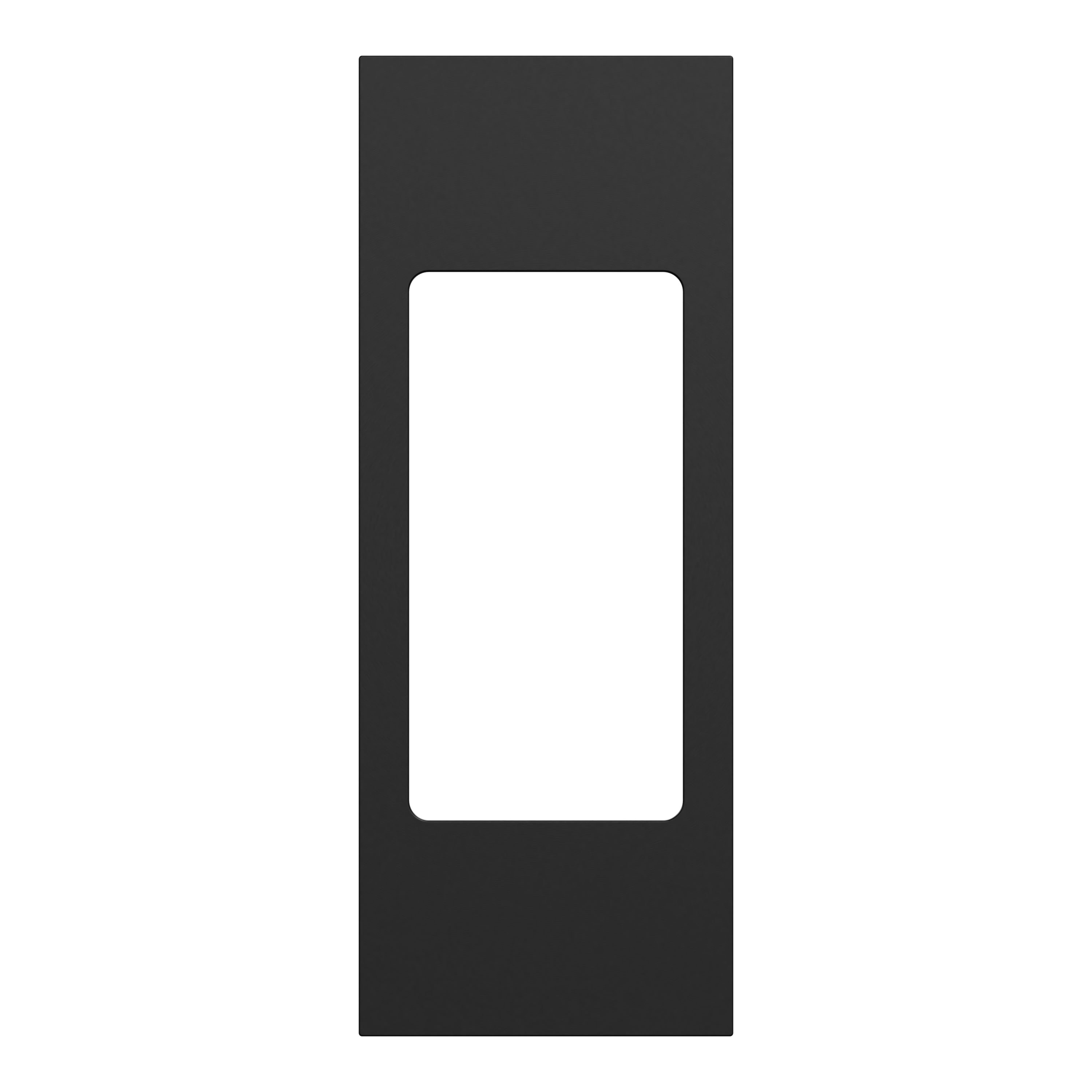 Square D SQWVM73105BK XD Series 1 -Gang Standard Size Black Polycarbonate Indoor Screwless Cover plate Wall Plate