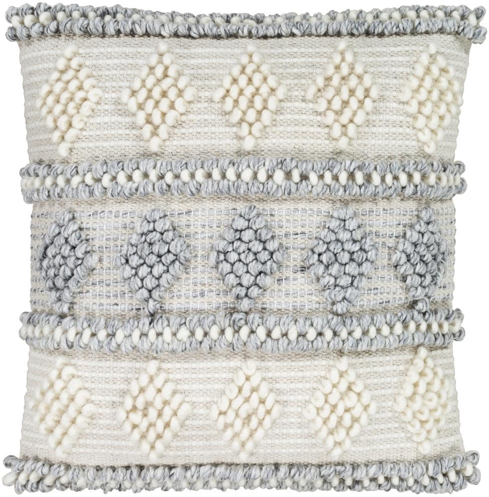 Livabliss ADR006-2020 Anders 20-in x 20-in Medium Gray Indoor Decorative Cover