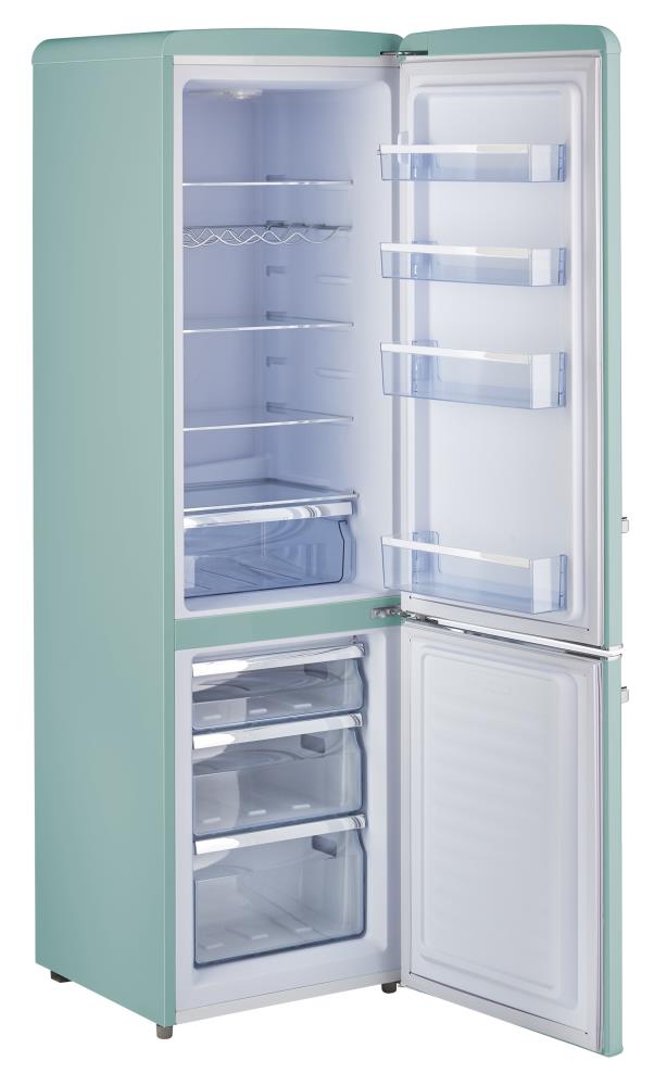 iio Retro FF1 7-cu ft Bottom-Freezer Refrigerator (Light Blue) ENERGY STAR