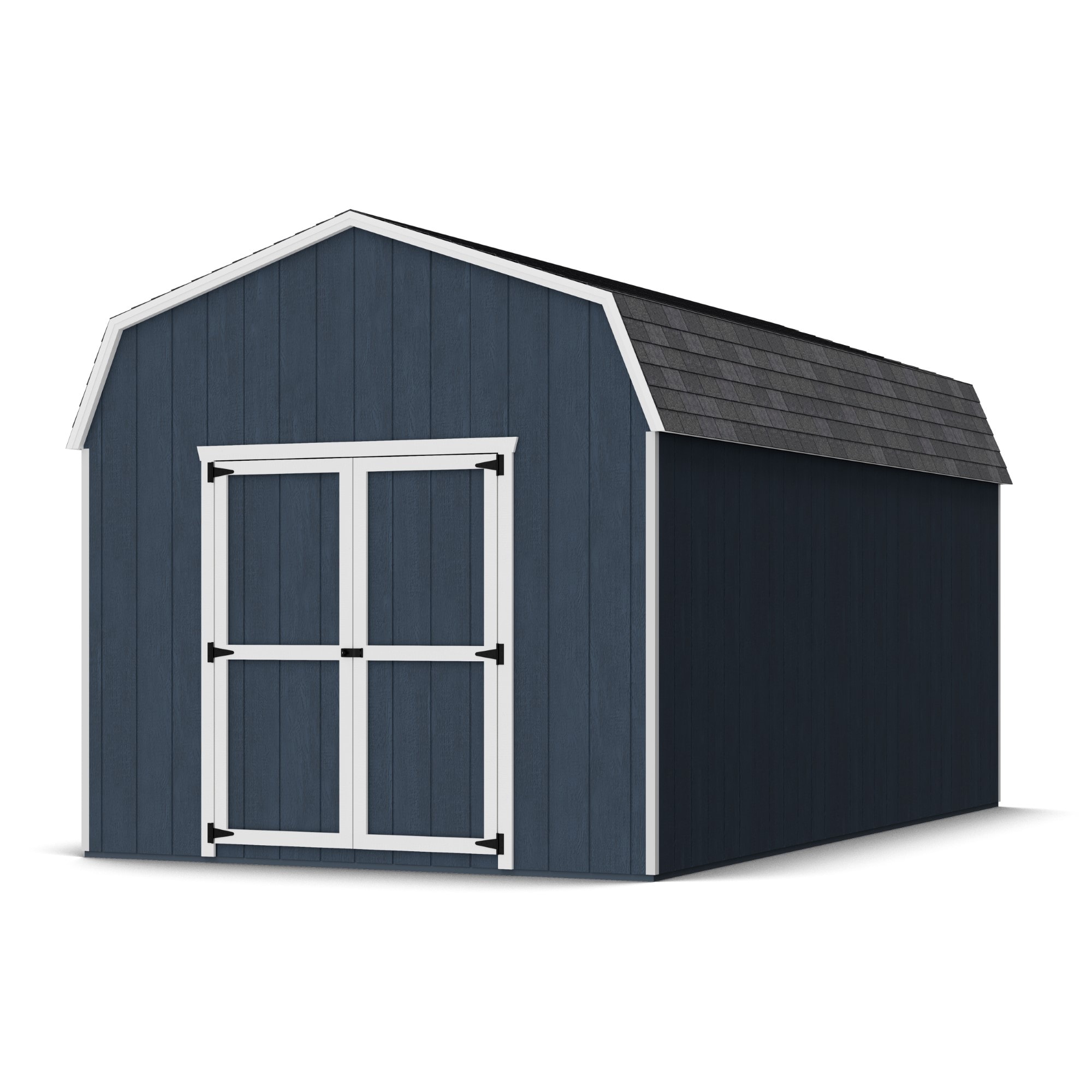 Little Cottage Co 10X18 VGB-6-PC Value Gambrel Barn 10-ft x 18-ft Gambrel Style Wood Outdoor Storage Shed with 2 Doors