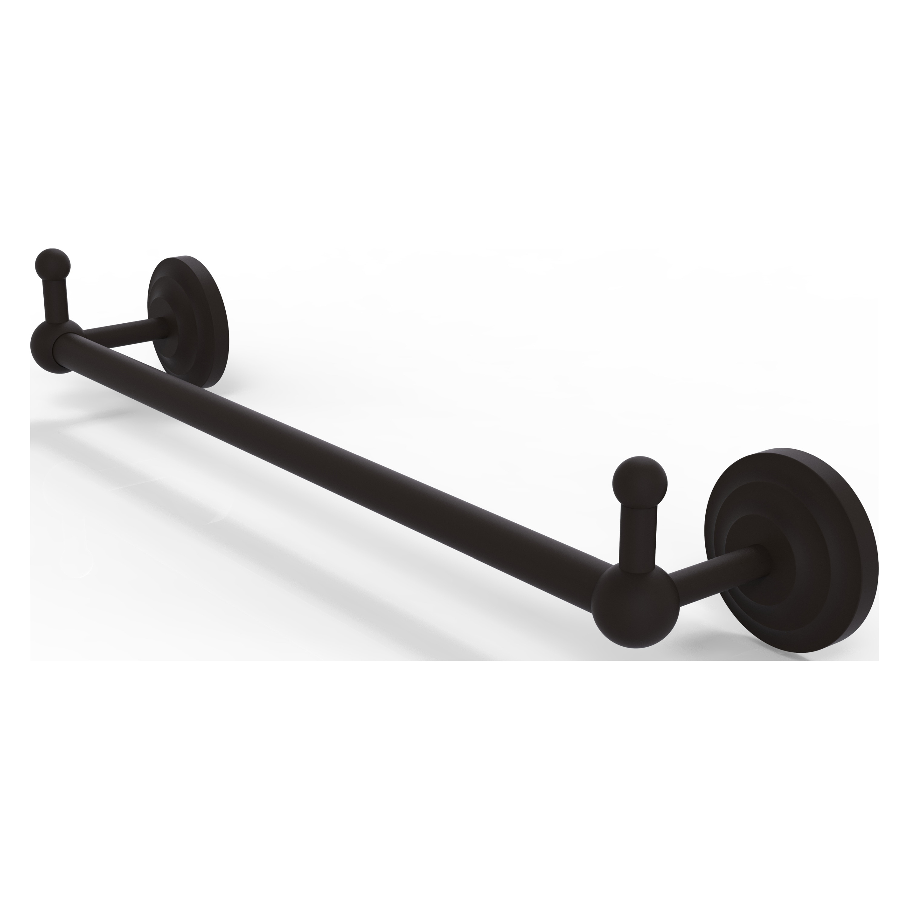Allied Brass PQN-41-18-PEG-ORB Prestige Que New 18-in Oil-rubbed bronze Wall mount Single Towel Bar