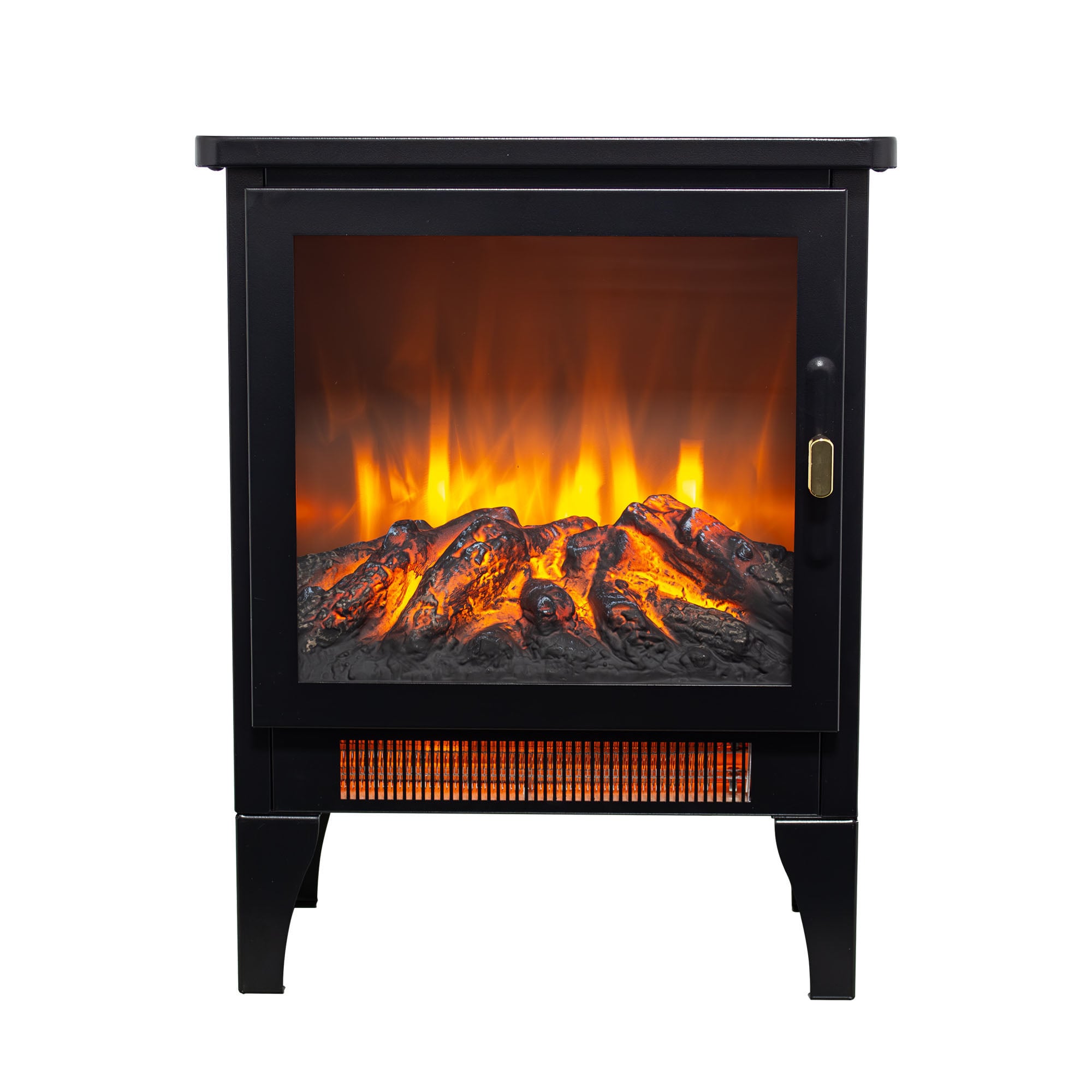 SINOFURN 15-in W Black Assembly Required Free standing Fan-forced Corner or Flat Wall Electric Fireplace