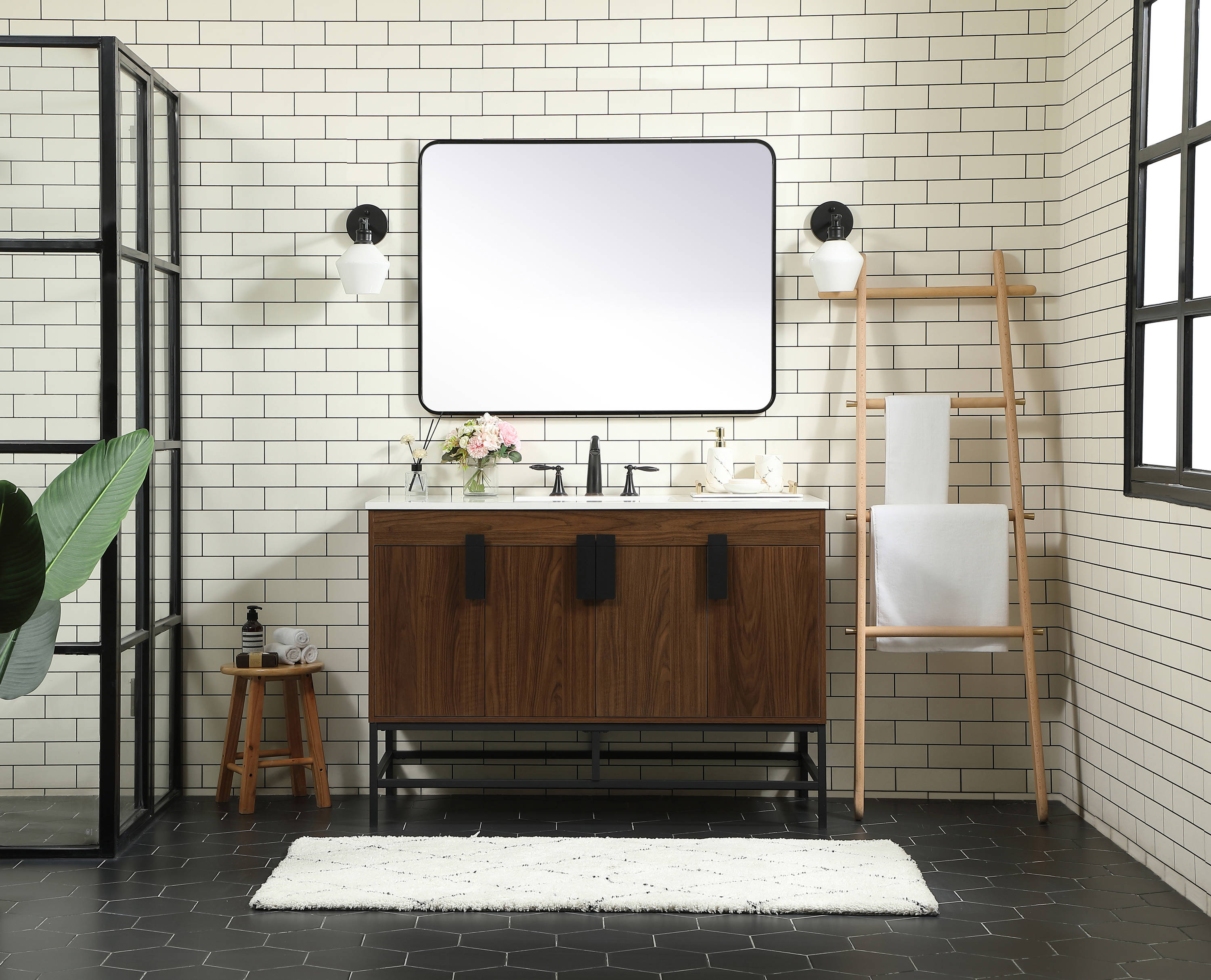 Elegant Decor HF146544MWT Bath-Vanity-Combo - View #5