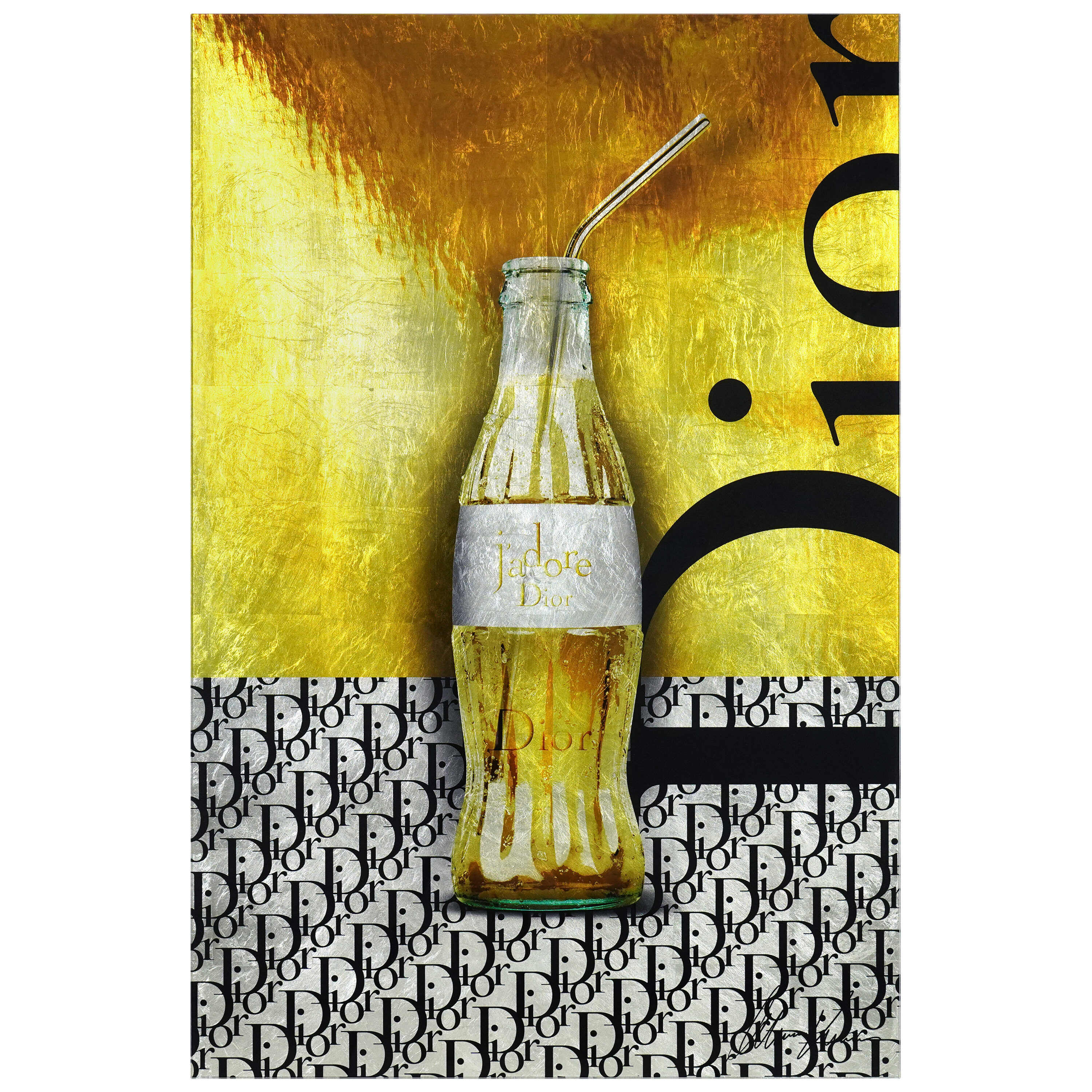 Empire Art Direct TMS-AV0007-3248 D's Luxury Liquid Therapy Alexandre Venancio 48-in H x 32-in W Kitchen Glass Word art