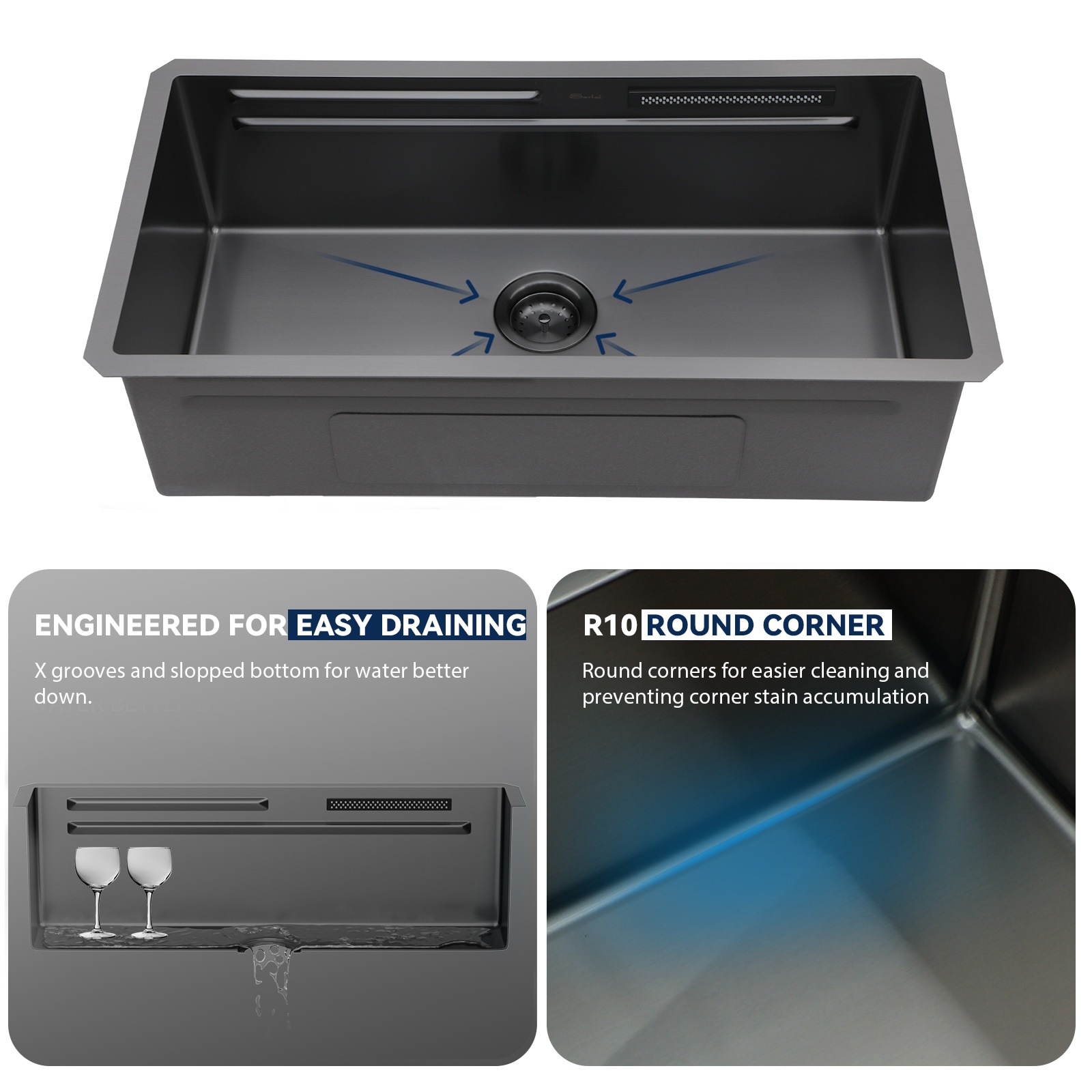 Lordear LD-36TGS Kitchen-Sinks - View #5