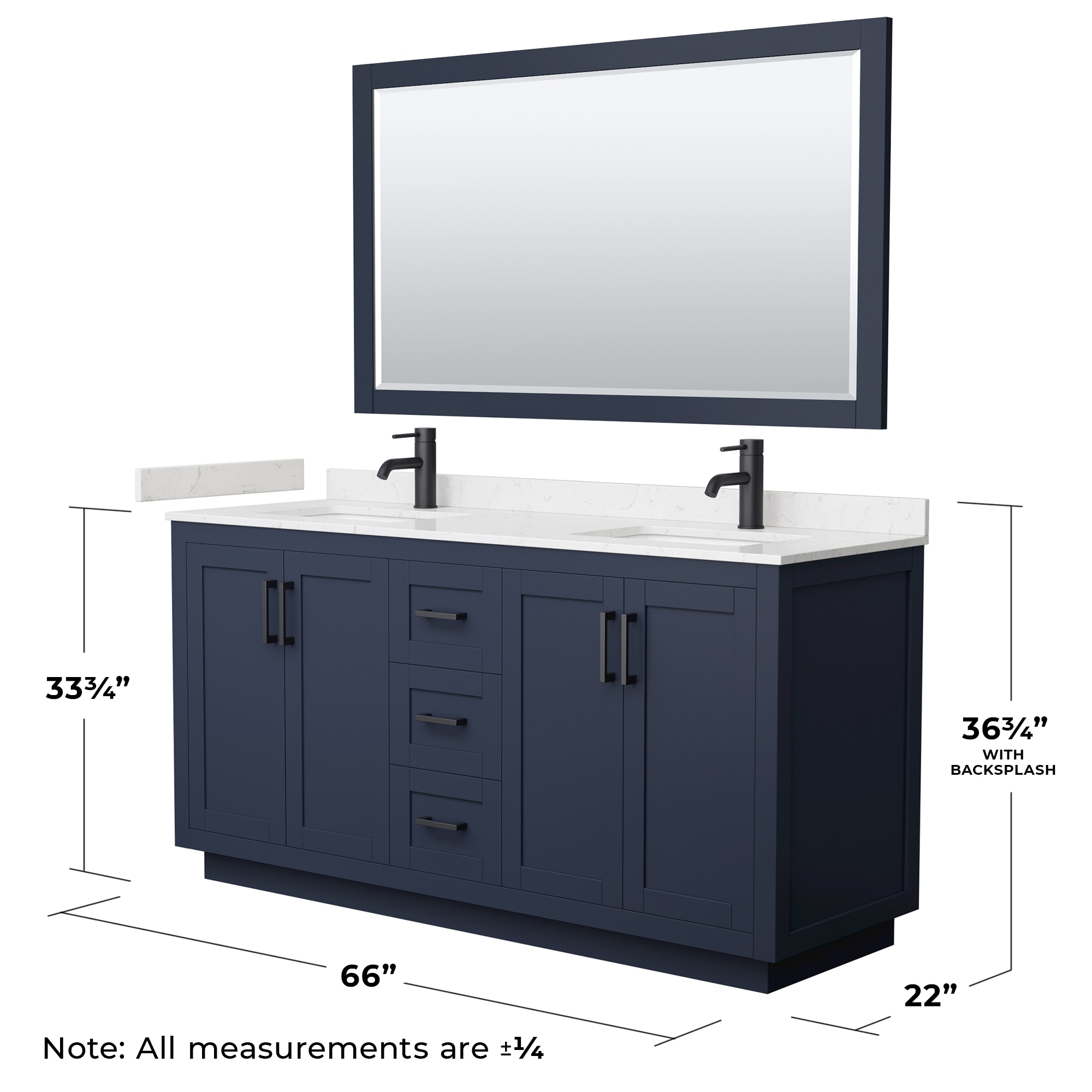 Wyndham Collection WCF292966DBBC2UNSM58 Bath-Vanity-Combo - View #6