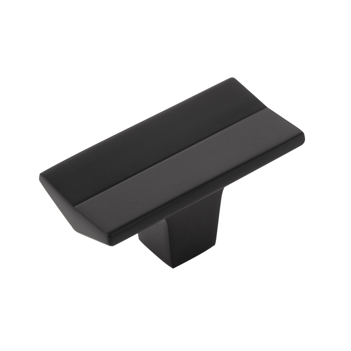 Belwith Keeler B076087-MB Avenue Matte Black Rectangular Contemporary Cabinet Knob