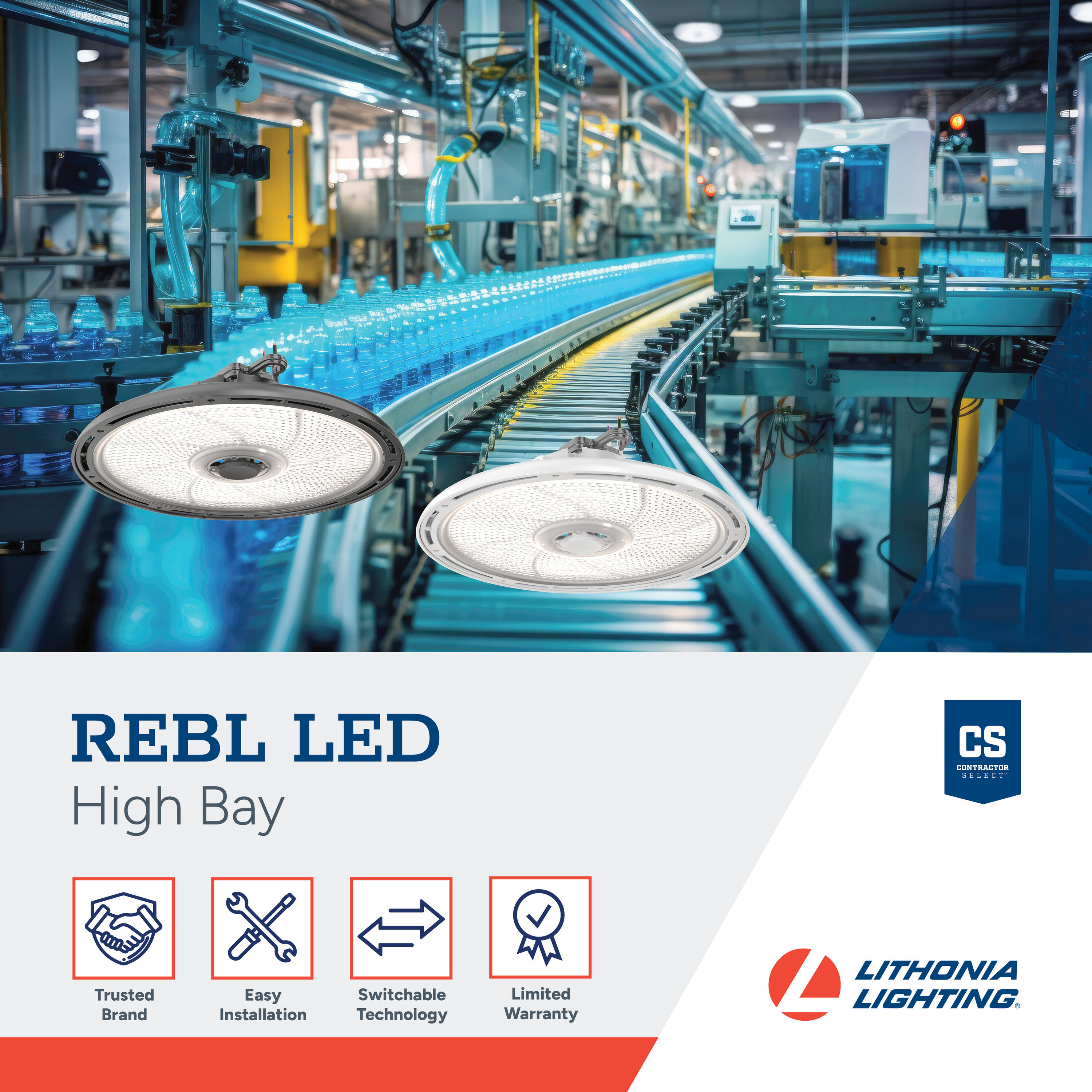 Lithonia Lighting REBLALO13UVOLTSWWDBL High-Bay-Lights - View #2