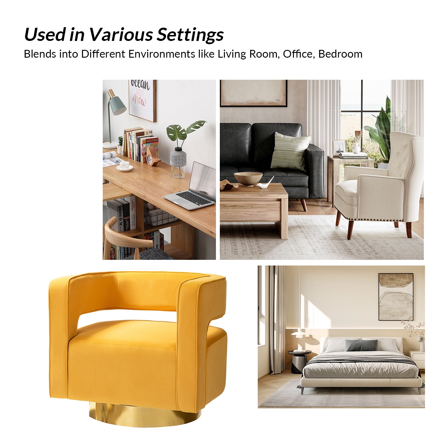 14 Karat Home CHM0141-MUSTARD chairs - View #9