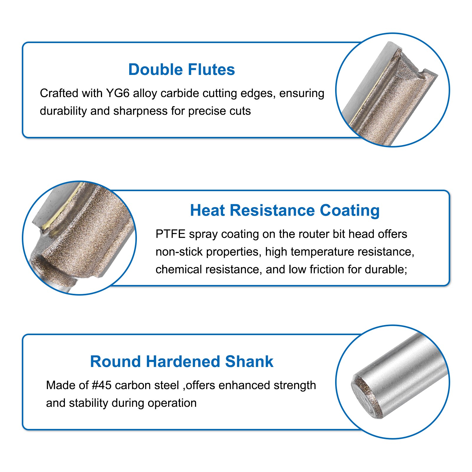 Unique Bargains S26030900UX4424 Edge-Forming-Router-Bits - View #4