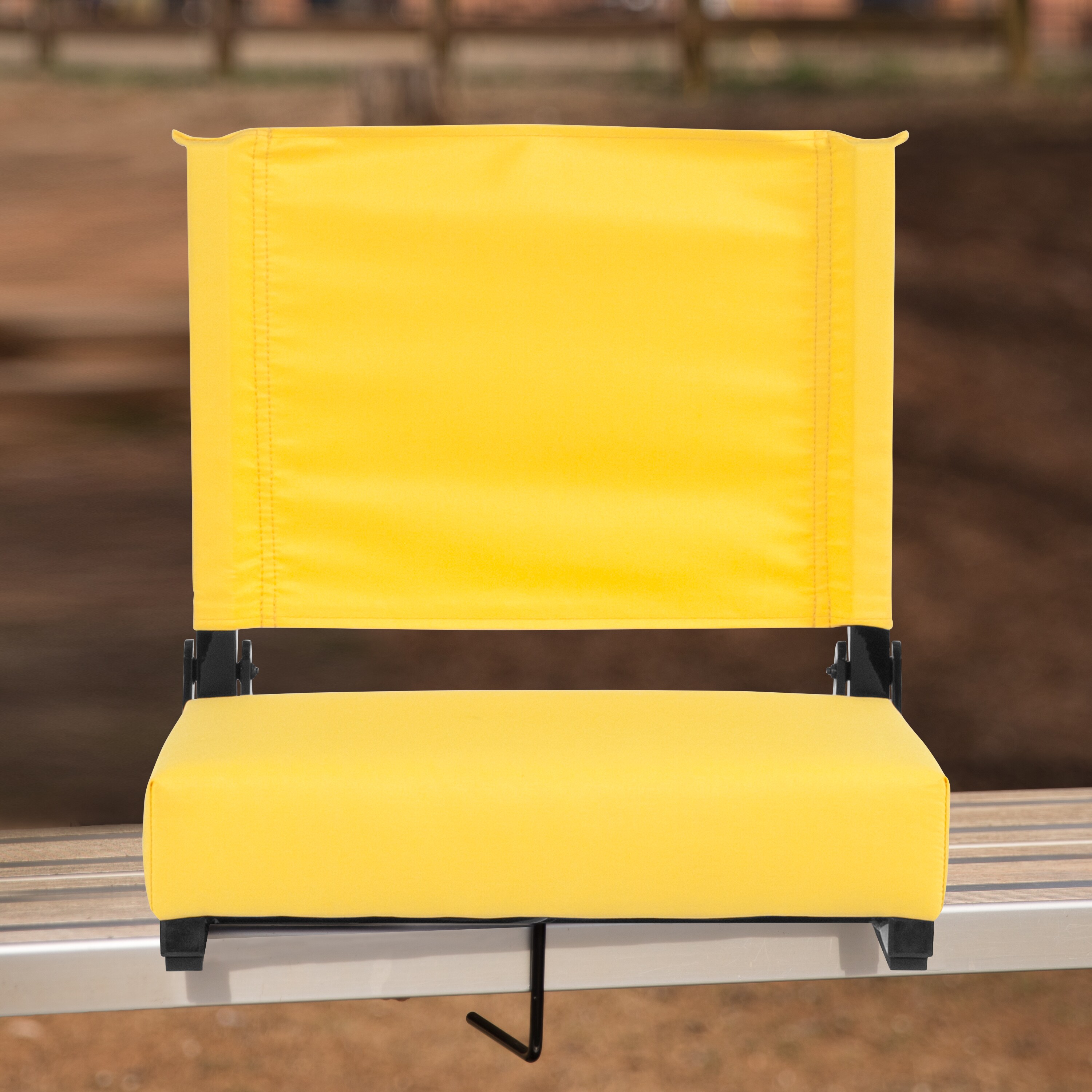 yellow foldable chair