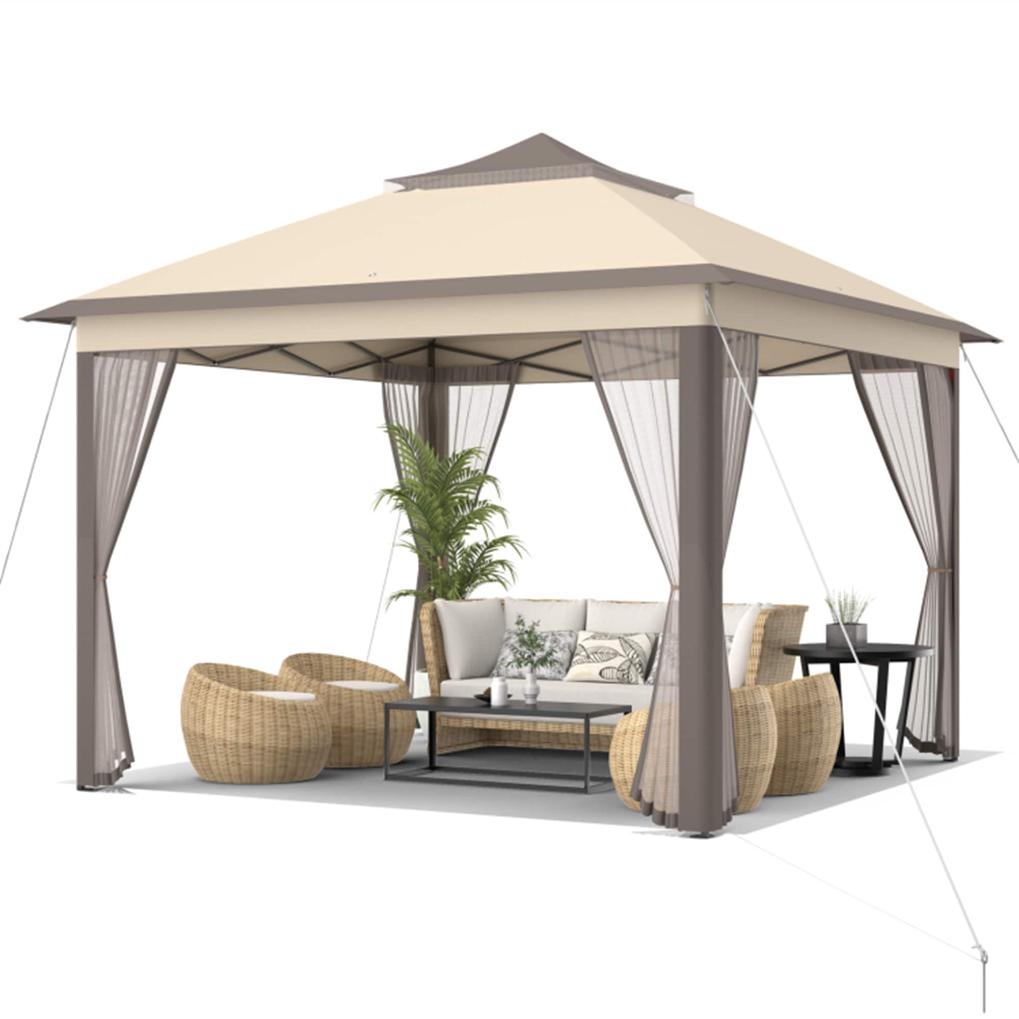 BABOOM BOM-10470CF-CO Wood-Resin-Gazebos - View #4