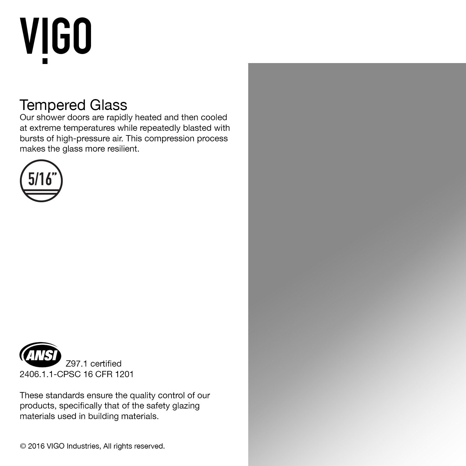 VIGO VG6074STBLK3458 Bathtub-Doors - View #7