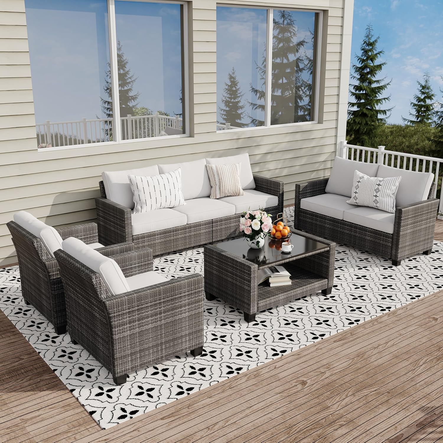 Qeetex LHF-DYQ-PHO-12OCKRV3 Patio-Dining-Sets - View #2