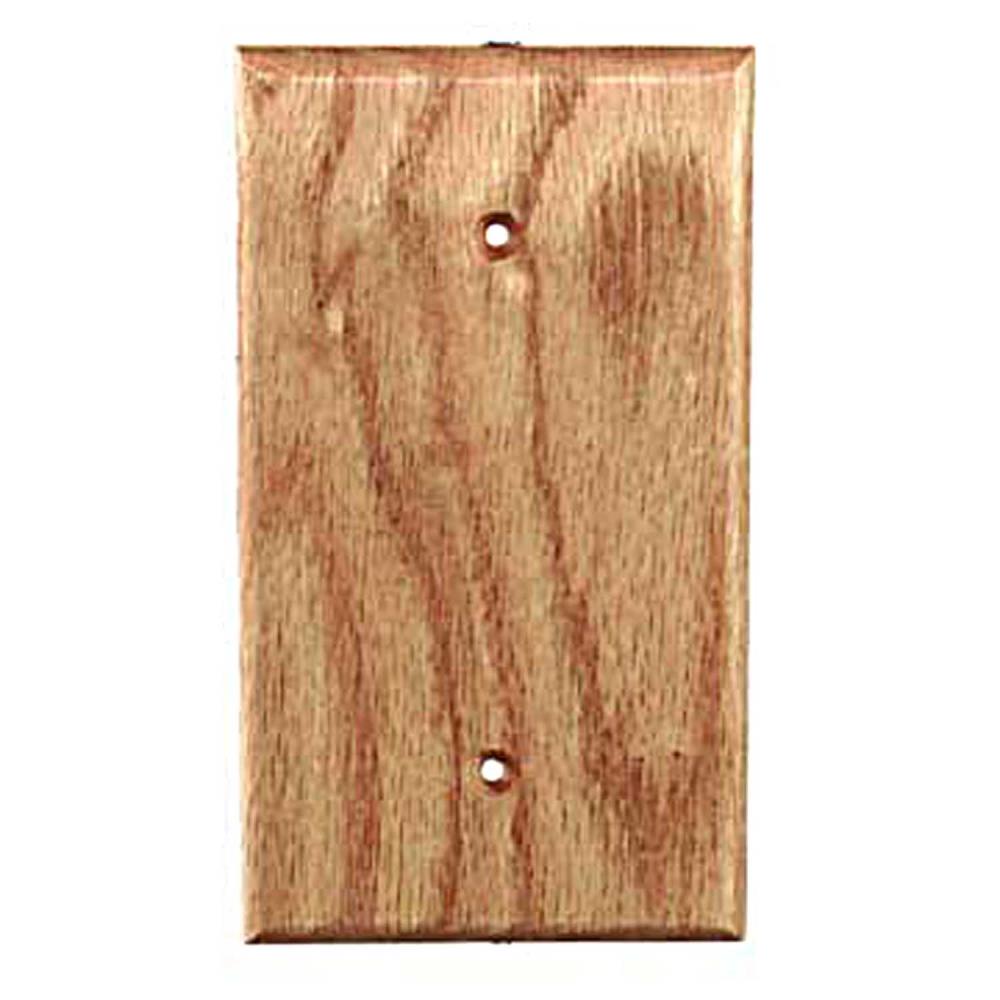 Sierra Lifestyles 682450 1 -Gang Specialty Size Red Oak Wood Indoor Blank Wall Plate