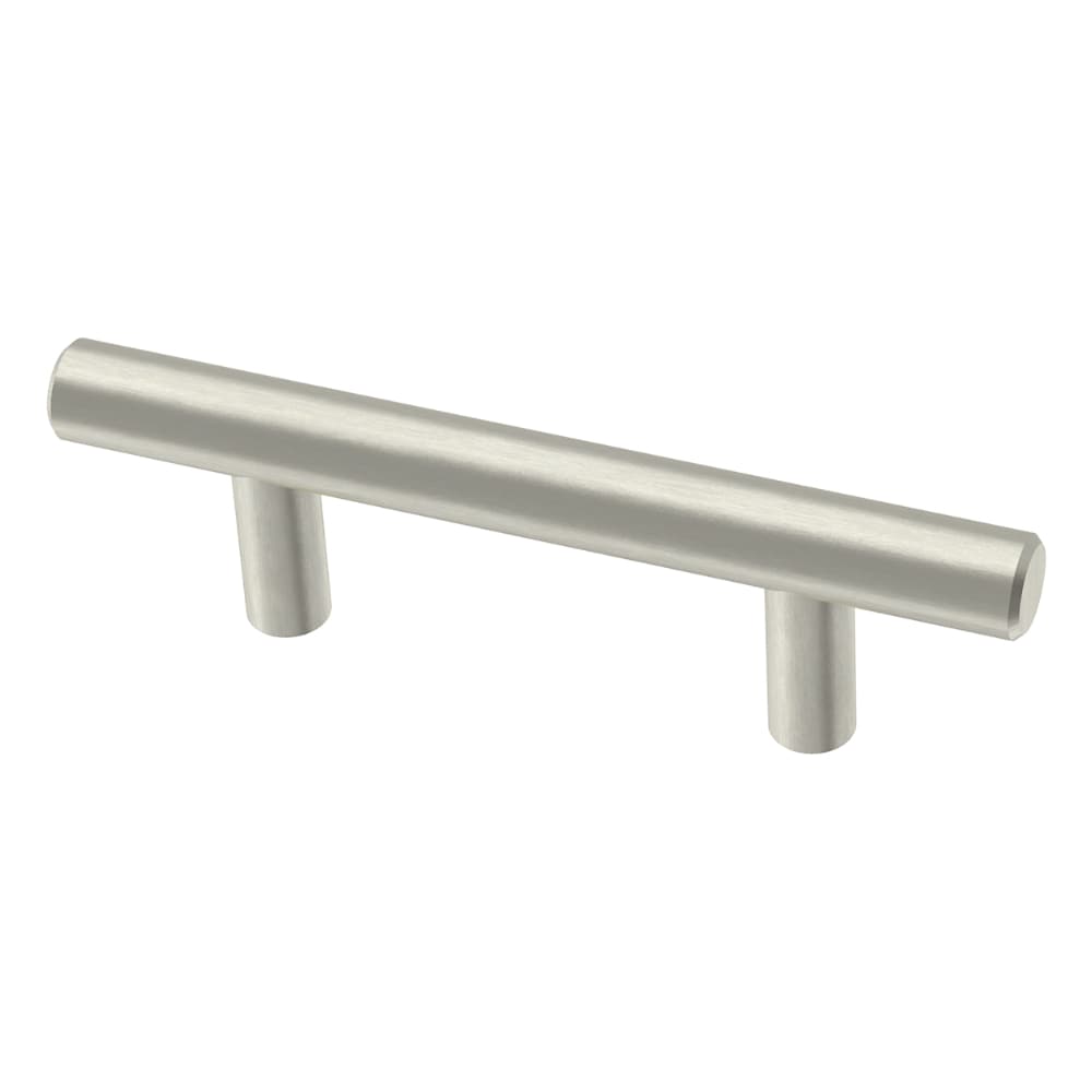 Brainerd Bar 2-1/2-in Center to Center Stainless Steel Cylindrical Bar Drawer  Pulls in the Drawer Pulls department at