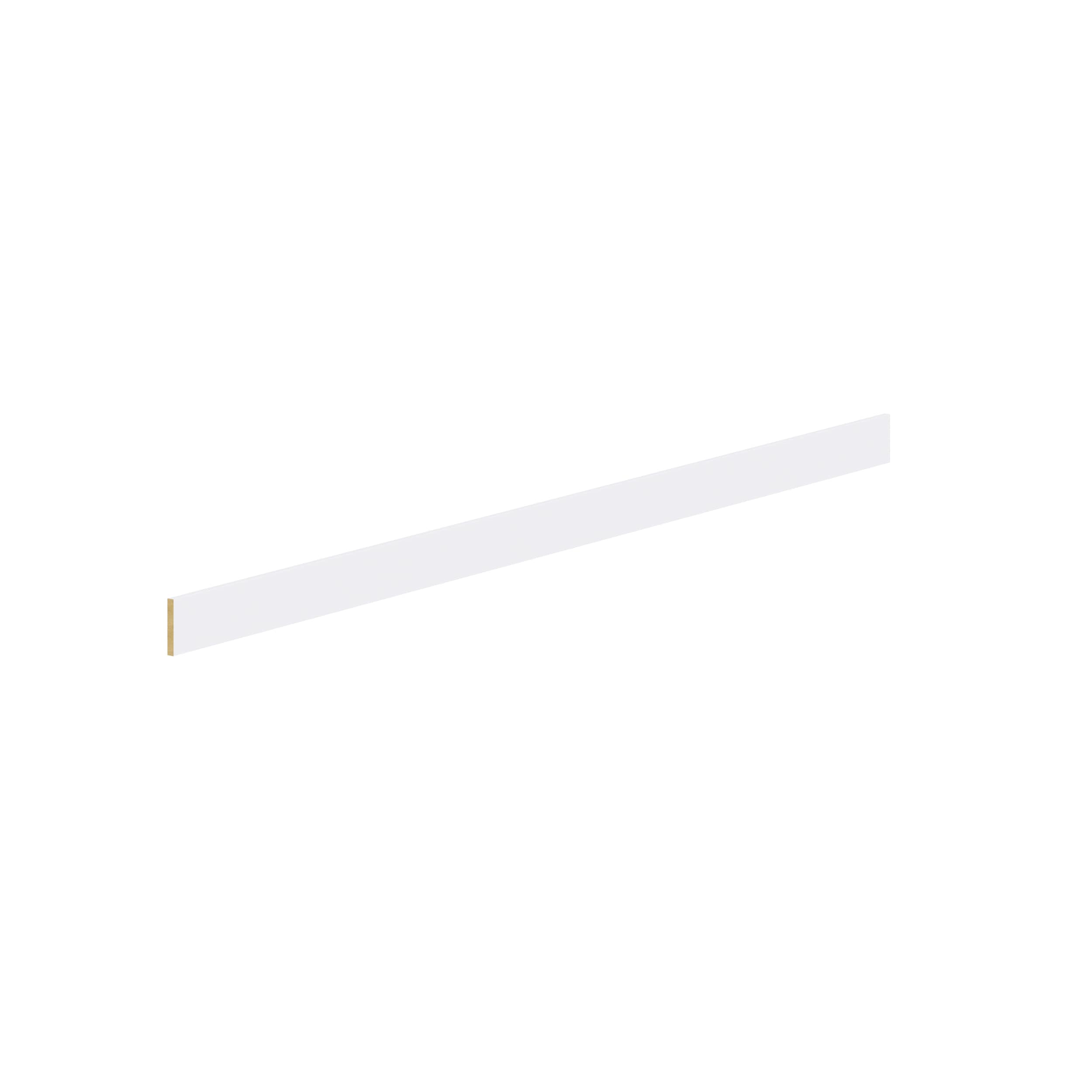 Hugo&Borg DSTK96-RM Rosemont Cabinet Toe Kick 4.5-in W x 96-in H x 0.63-in D Galcier White Laminate