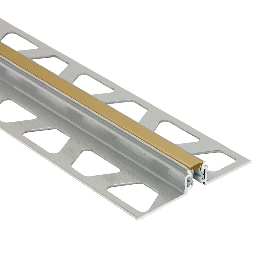 Schluter Systems AKWS210HB Dilex-AKWS 0.813-in W x 98.5-in L Light beige Aluminum Movement joint Tile Edge Trim