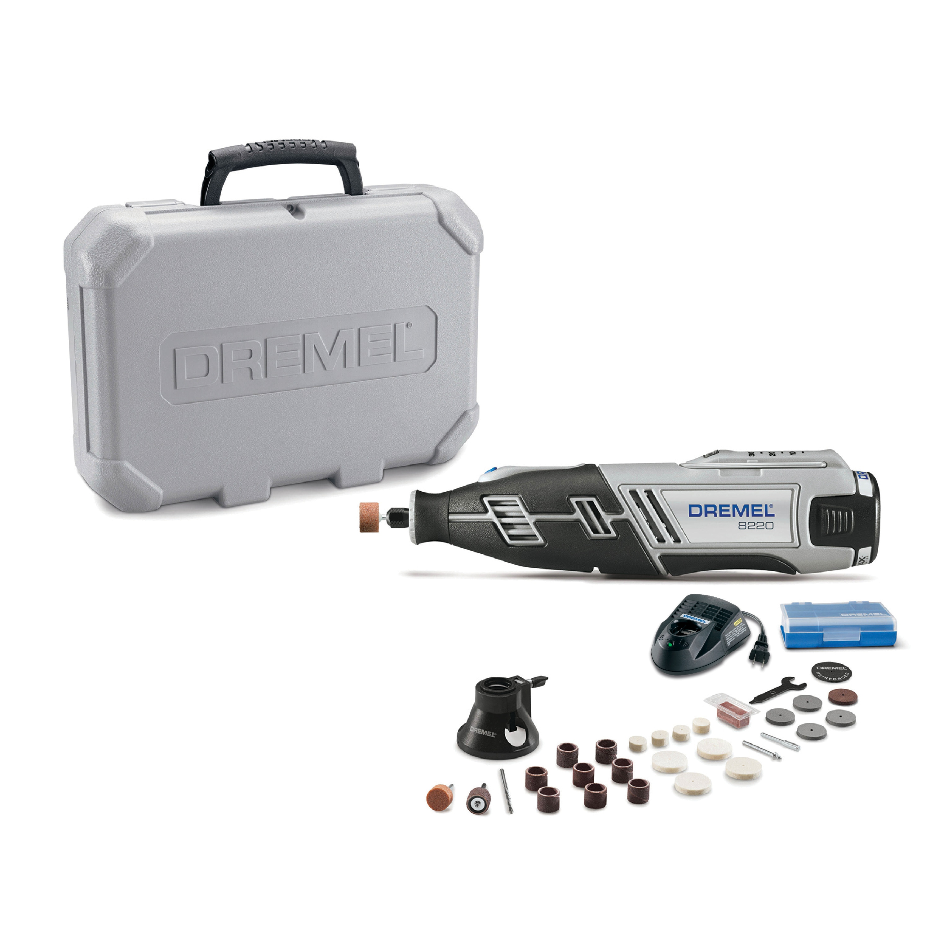 Dremel F0138220JG 8220-2/45 12V Lithium-Ion Rotary Multi-Tool Kit
