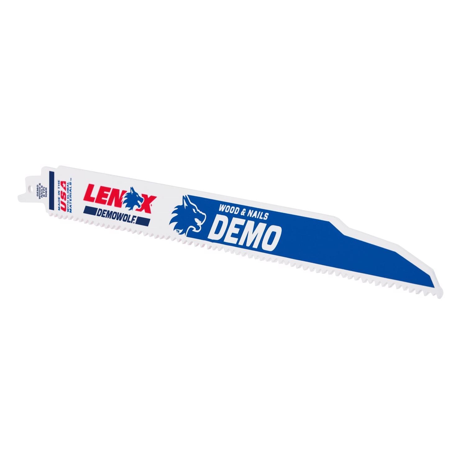 LENOX  DEMOWOLF 12 in. Bi Metal Reciprocating Saw Blade 6 TPI 25 pk