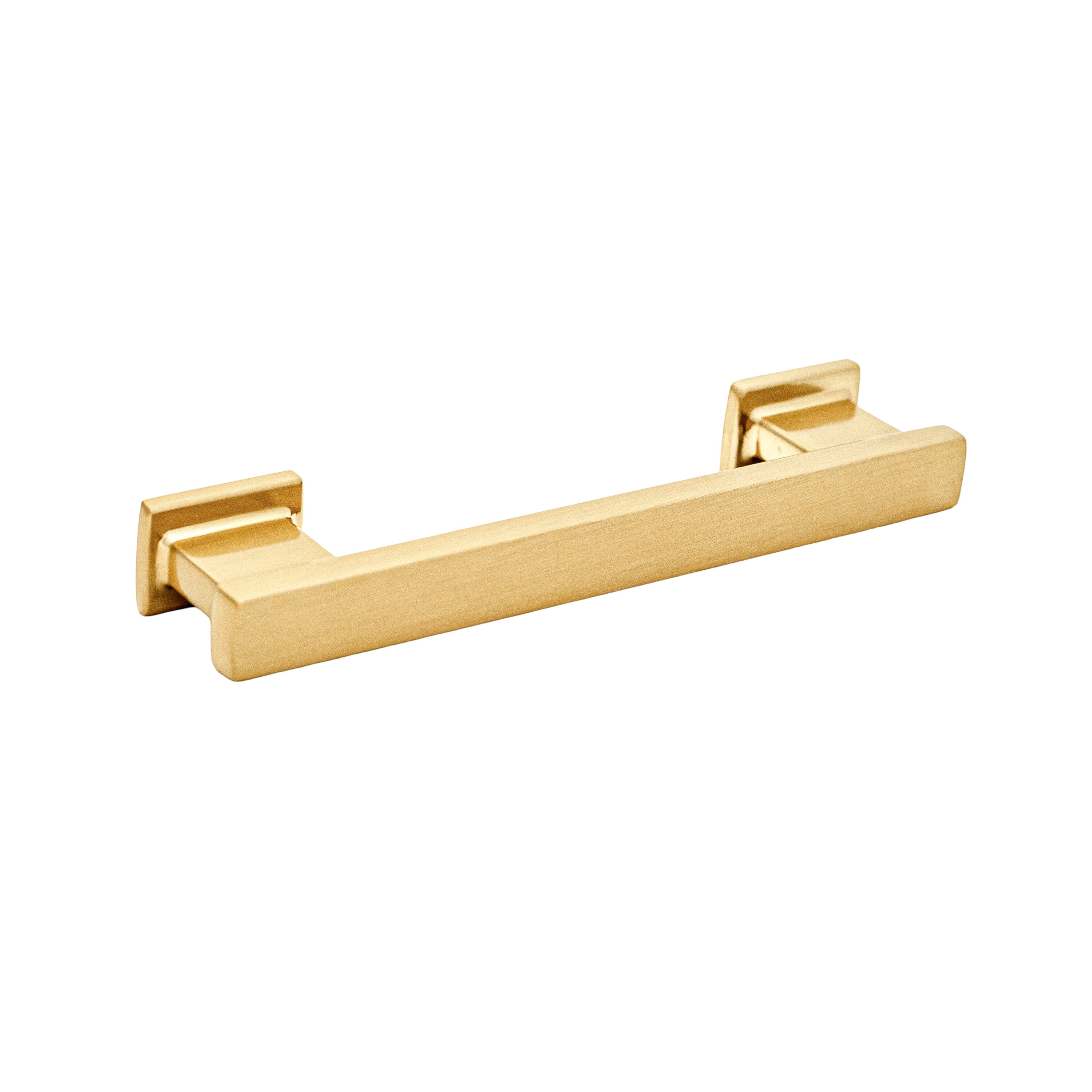 High Desert Satin Brass Rectangular Bar Pull with Mounting Hardware