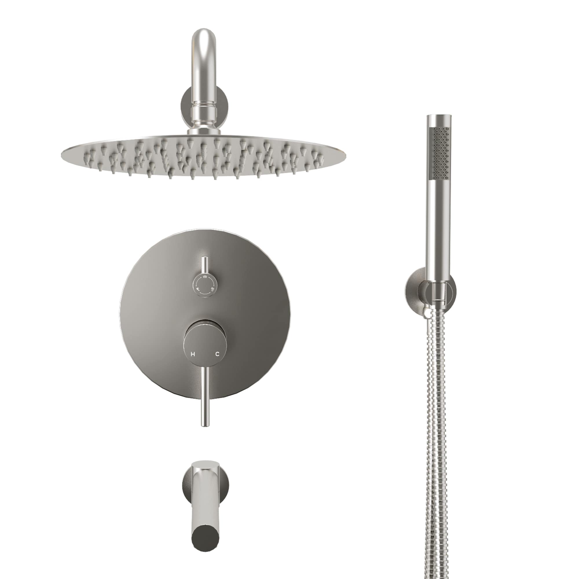 Clihome CHMS-16BN-A3806 Showerhead-Bar-Panels - View #2